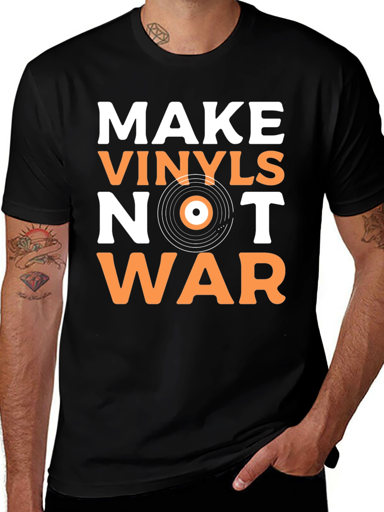 Variant 23 of Make Vinyls Not War T-Shirt
