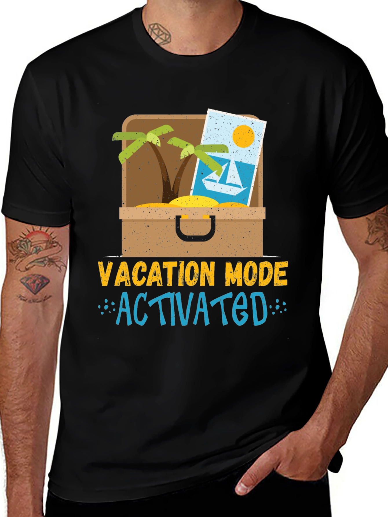 Variant 21 of Vacation Mode Activated Graphic Tee
