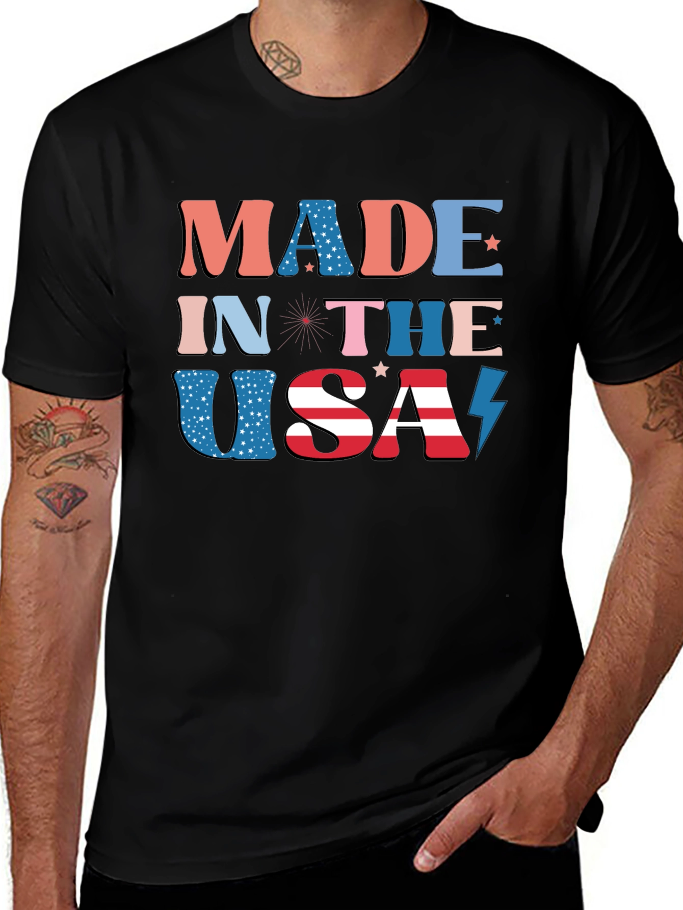 Variant 13 of Patriotic USA Graphic Tee - Made in the USA