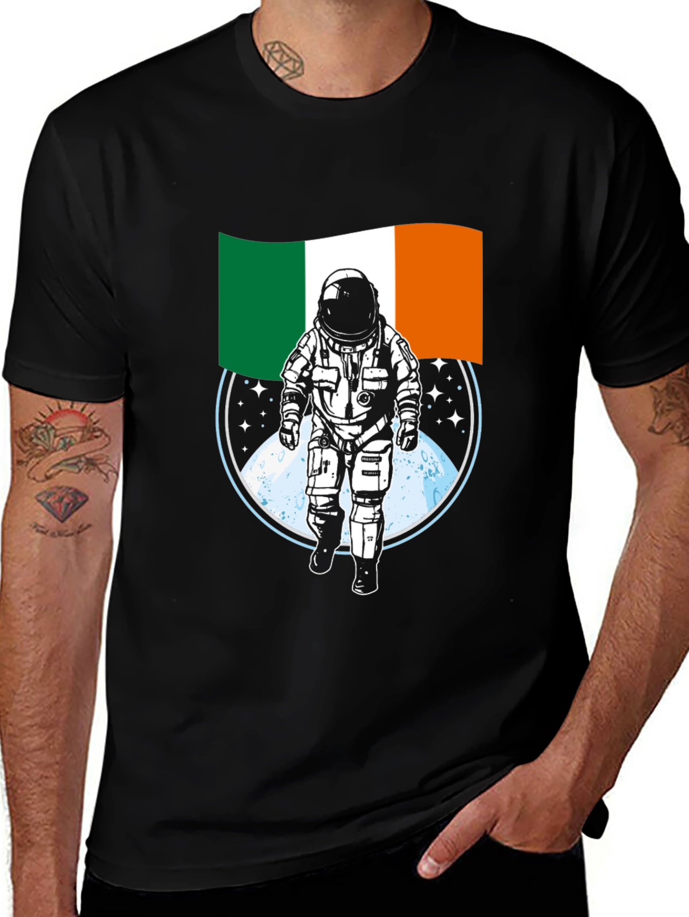 Variant 10 of Irish Astronaut T-Shirt - Space Ireland