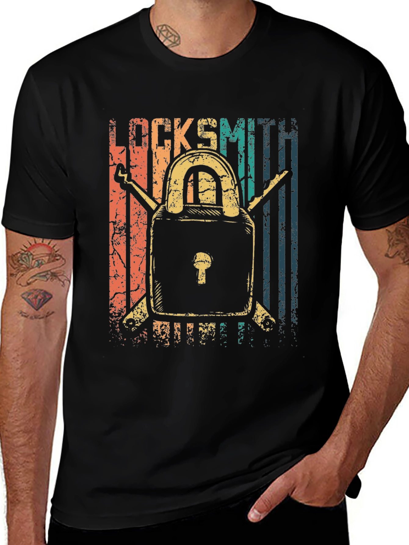 Variant 29 of Vintage Locksmith T-Shirt - Retro Style
