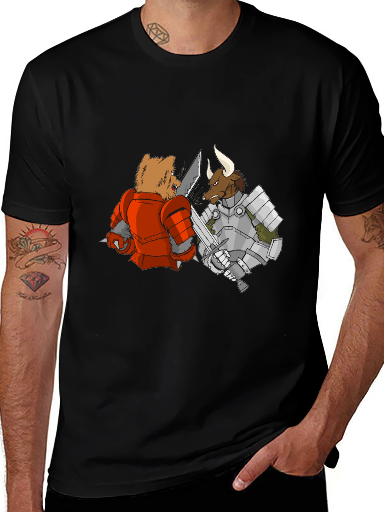 Variant 9 of Bear vs Bull T-Shirt