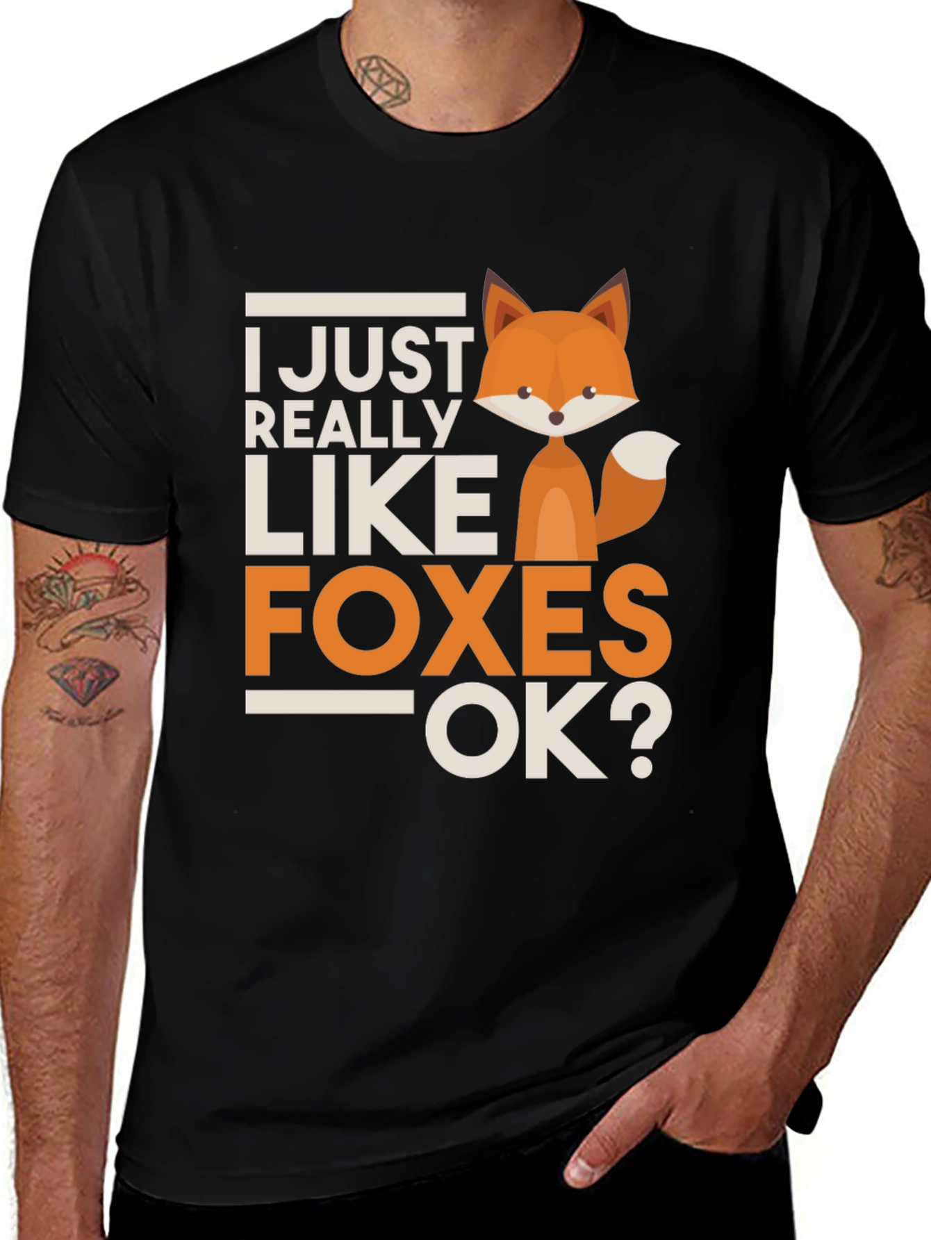 Variant 10 of I Just Really Like Foxes OK? T-Shirt