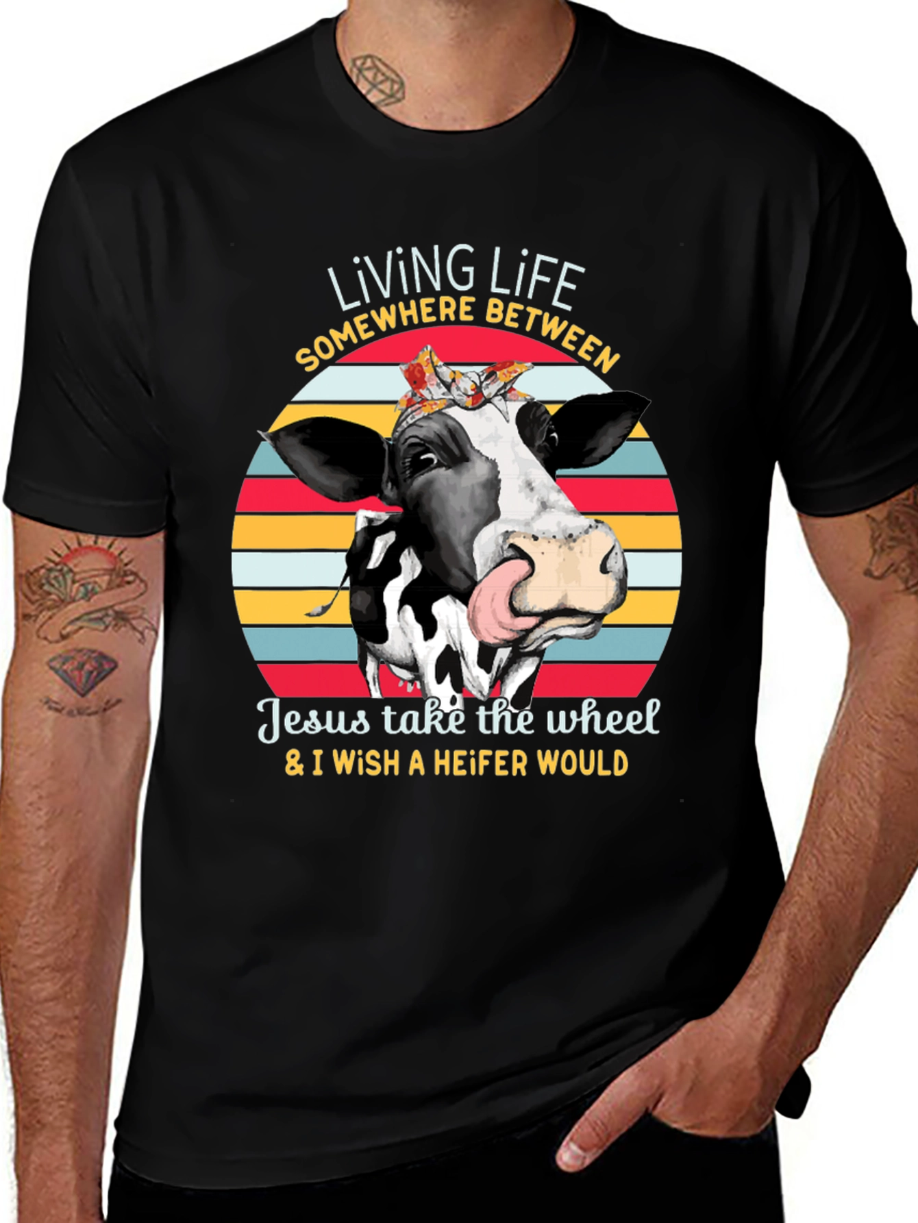 Variant 28 of Cow Heifer Graphic Tee