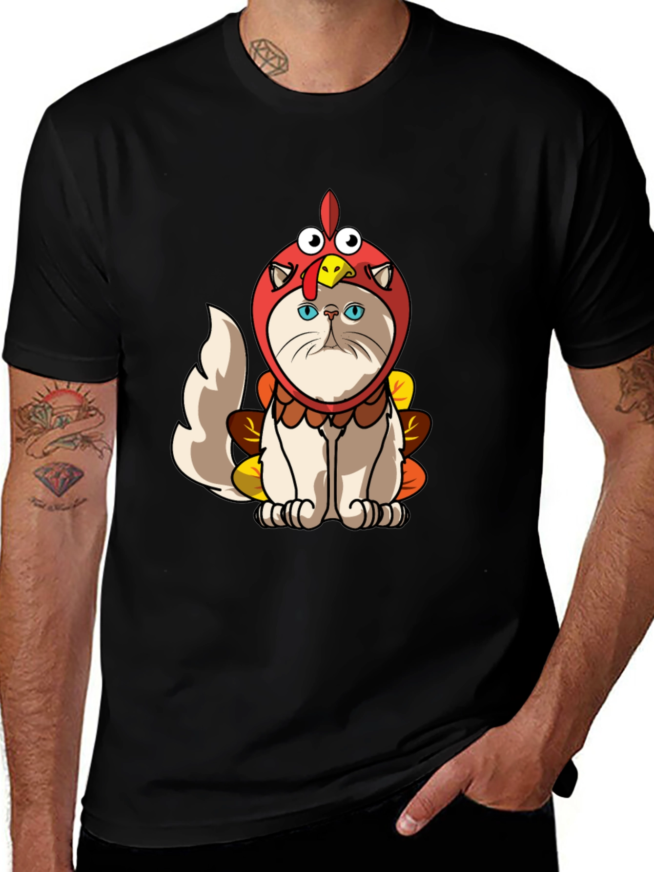 Variant 7 of Cat Turkey Costume T-Shirt