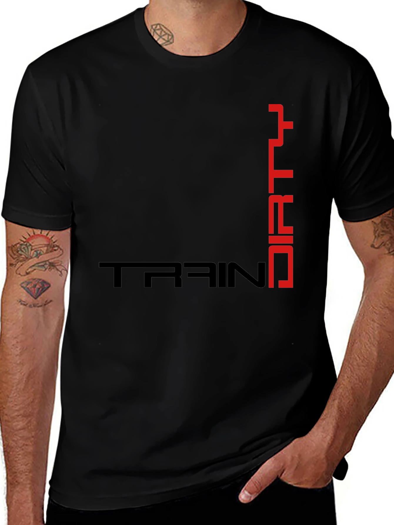 Variant 20 of Train Dirty Black Graphic T-Shirt