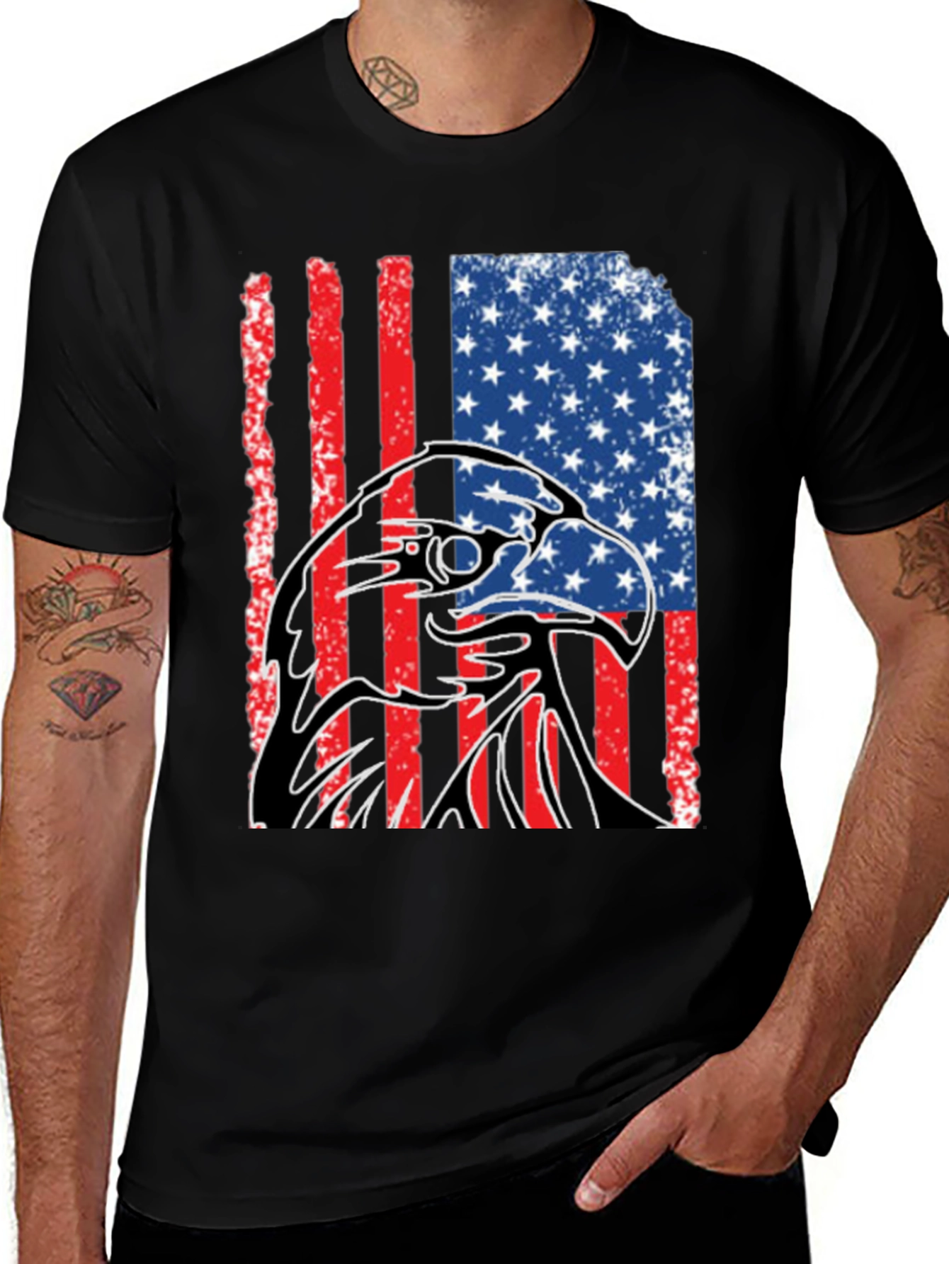 Variant 13 of American Eagle Flag Graphic Tee
