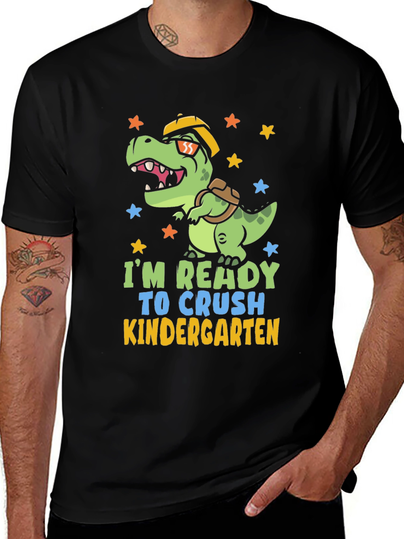 Ready to Crush Kindergarten T-Rex Tee