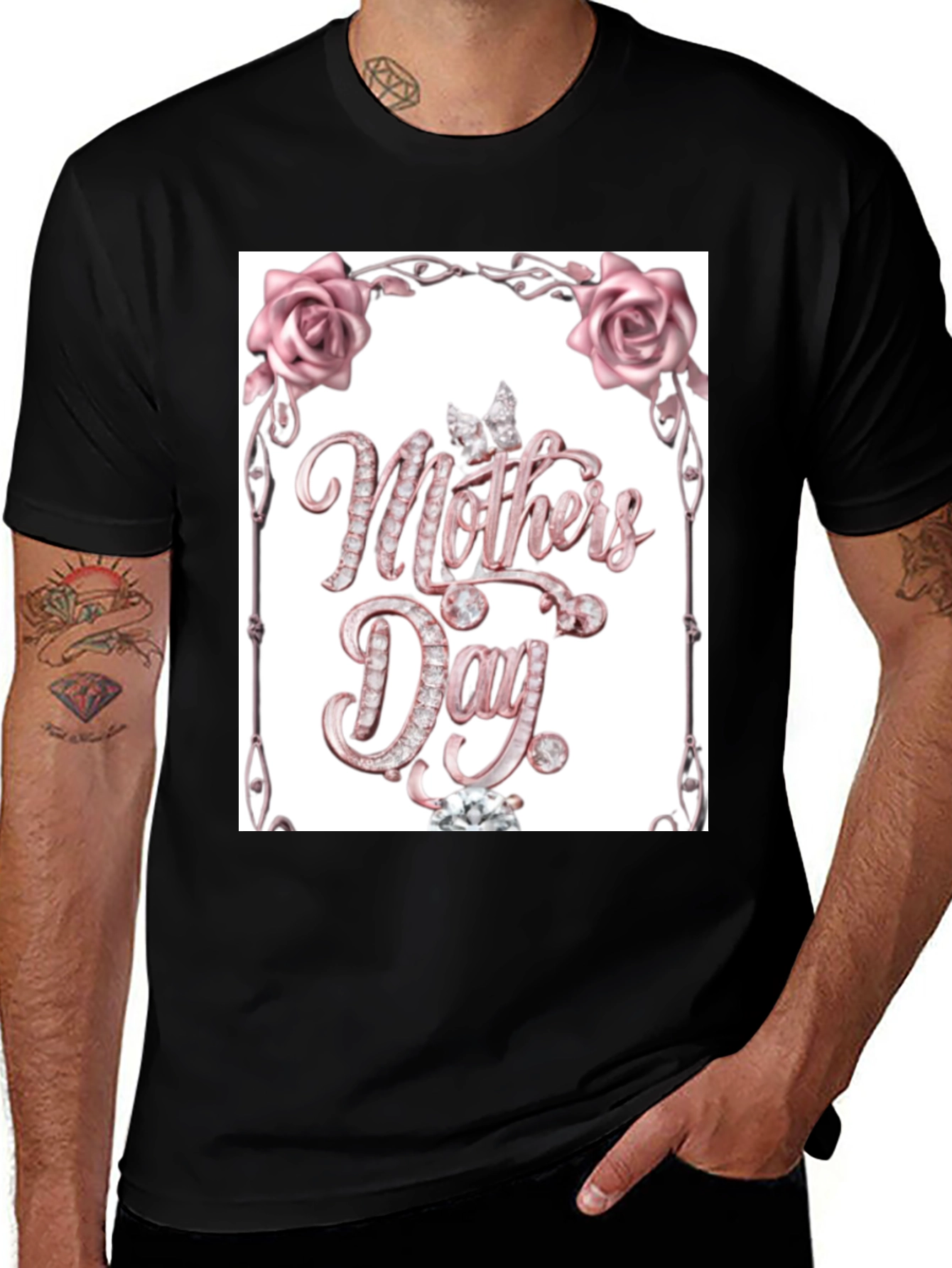 Variant 12 of Diamond Mothers Day Black T-Shirt