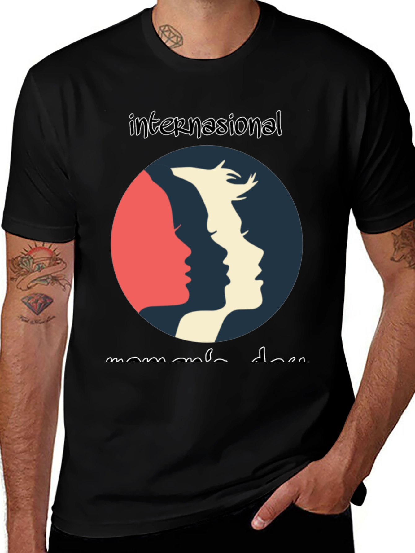 Variant 28 of International Women's Day Graphic Tee - Black