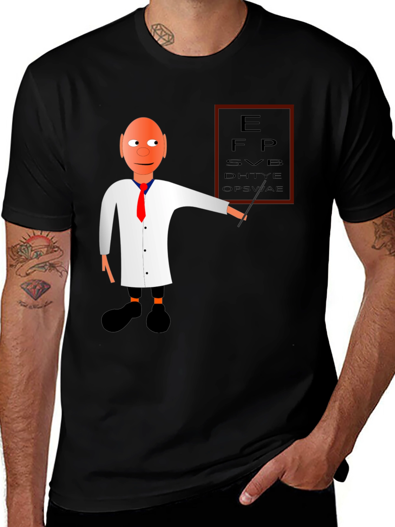 Variant 29 of Eye Exam Cartoon Graphic T-Shirt