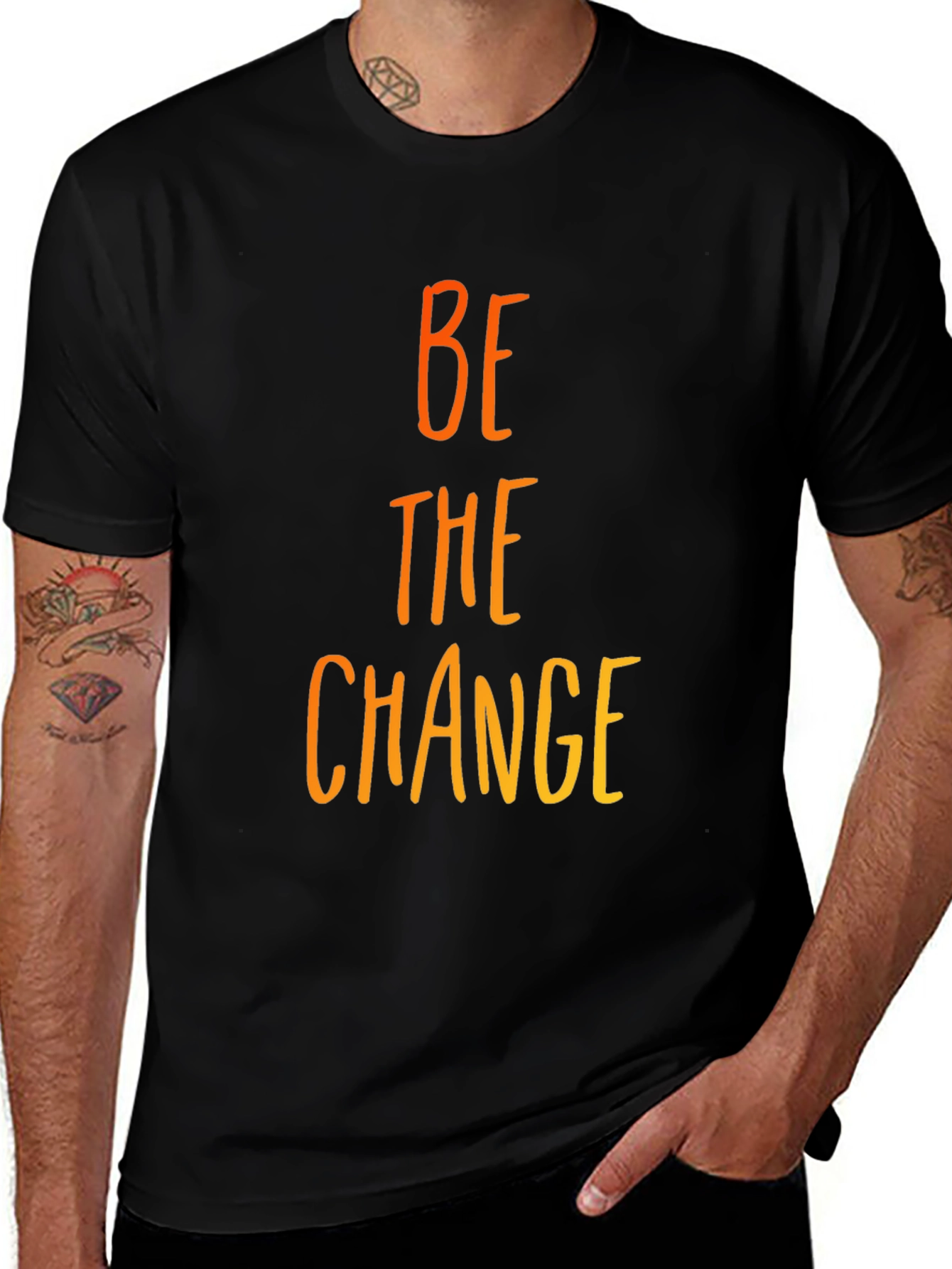 Be the Change Graphic T-Shirt - Stylish & Comfortable