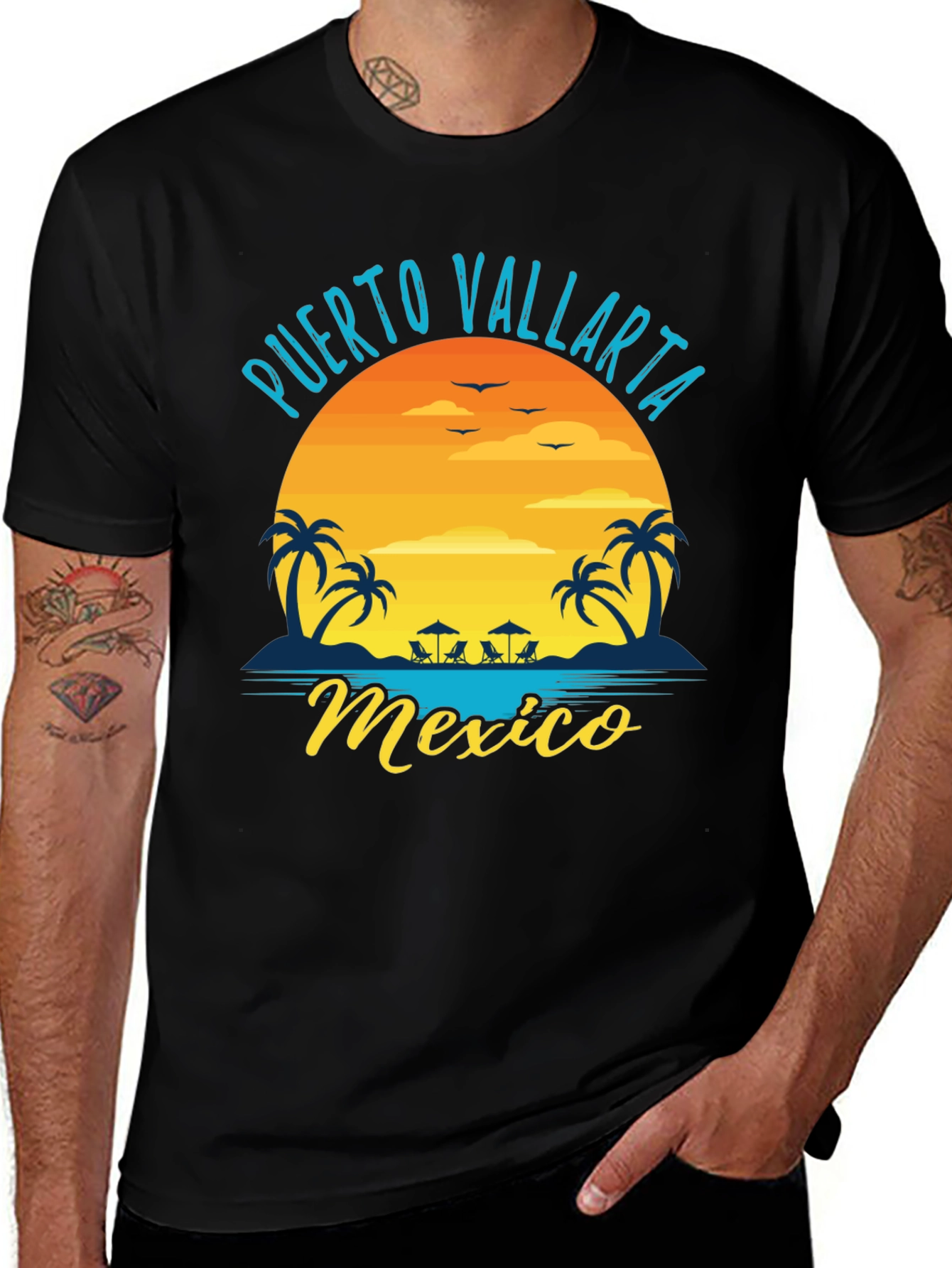 Puerto Vallarta Mexico T-Shirt - Tropical Beach Graphic Tee