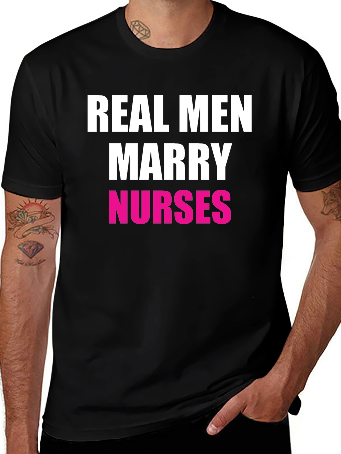 Variant 11 of Real Men Marry Nurses Graphic Tee