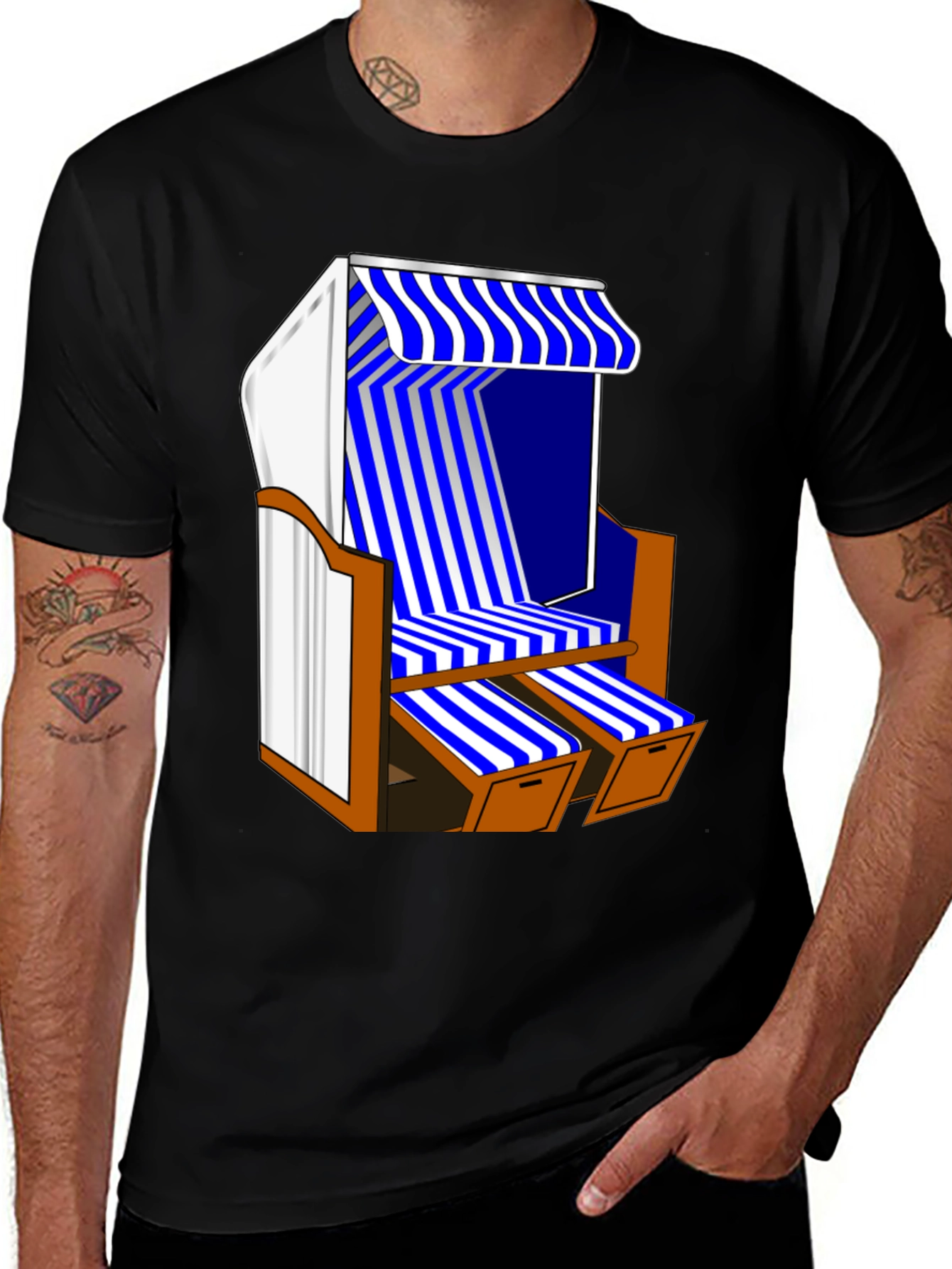 Variant 23 of Beach Chair T-Shirt