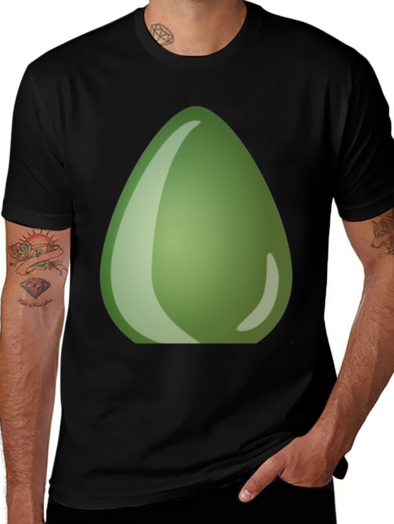 Variant 27 of Green Avocado Emoji T-Shirt