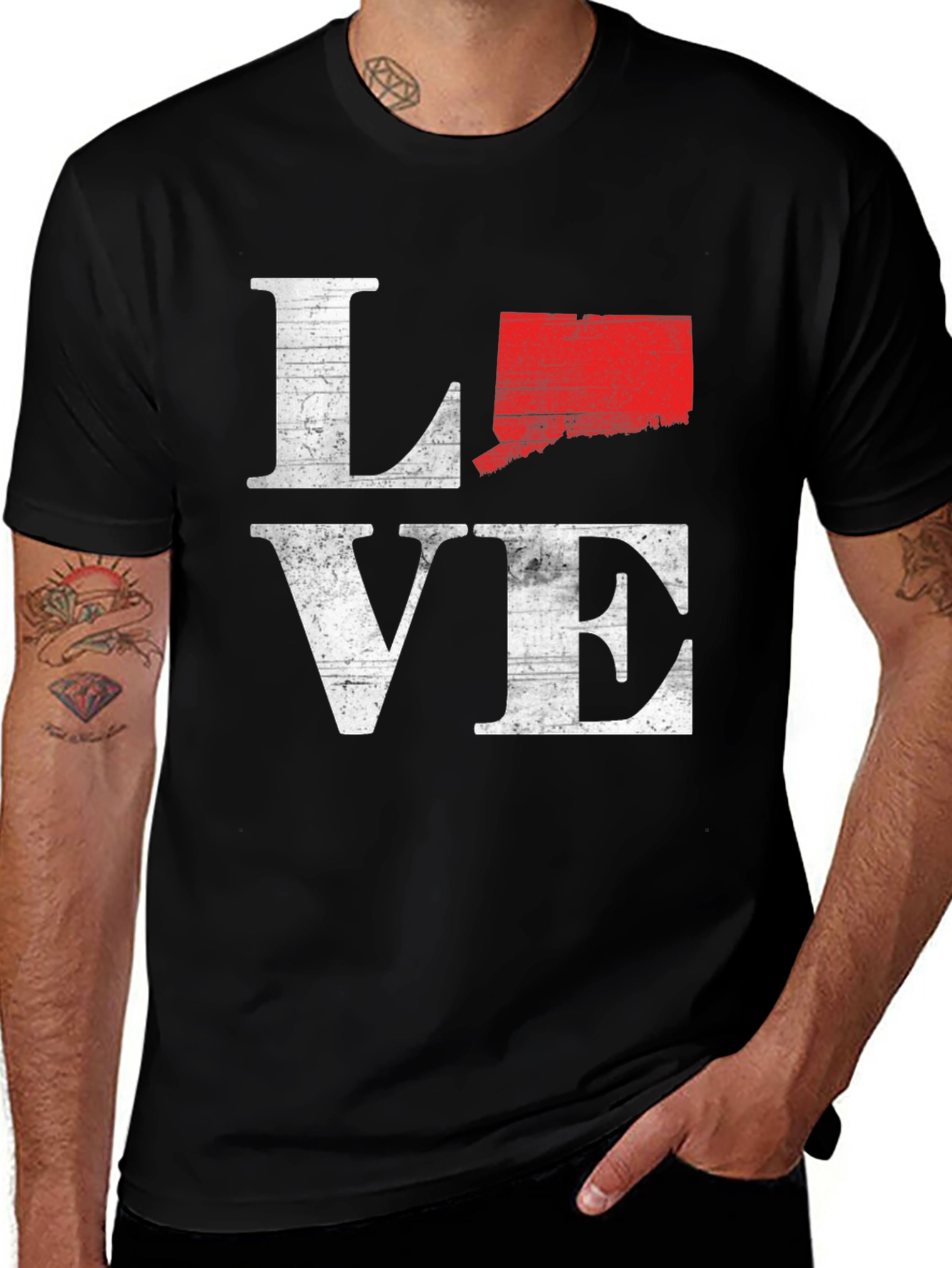 Variant 19 of Love Connecticut Graphic T-Shirt