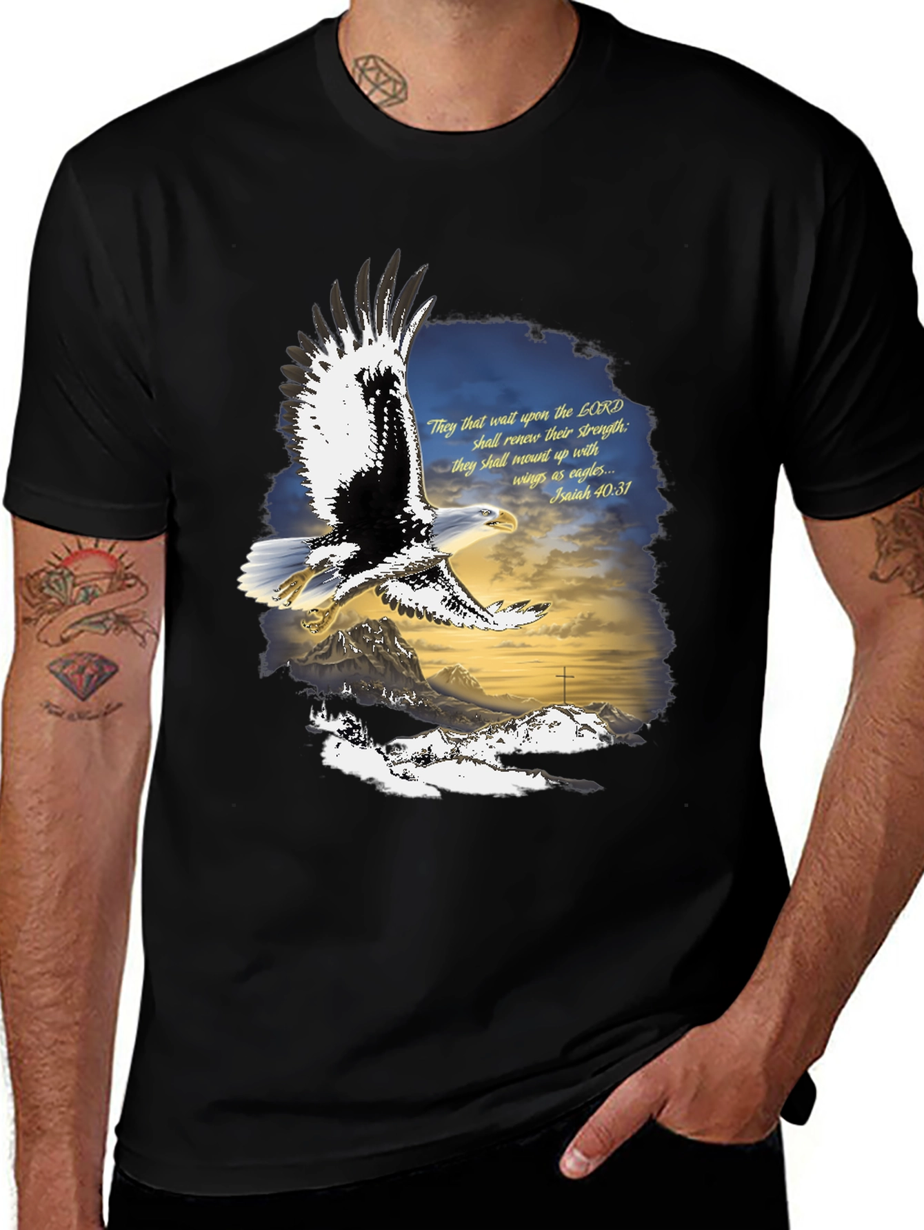 Variant 4 of Eagle Wings Isaiah T-Shirt