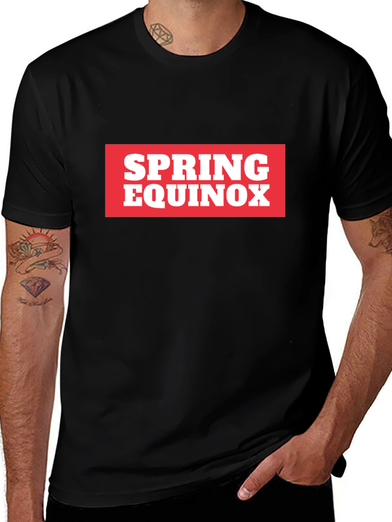 Spring Equinox Graphic Tee - Black Unisex T-Shirt