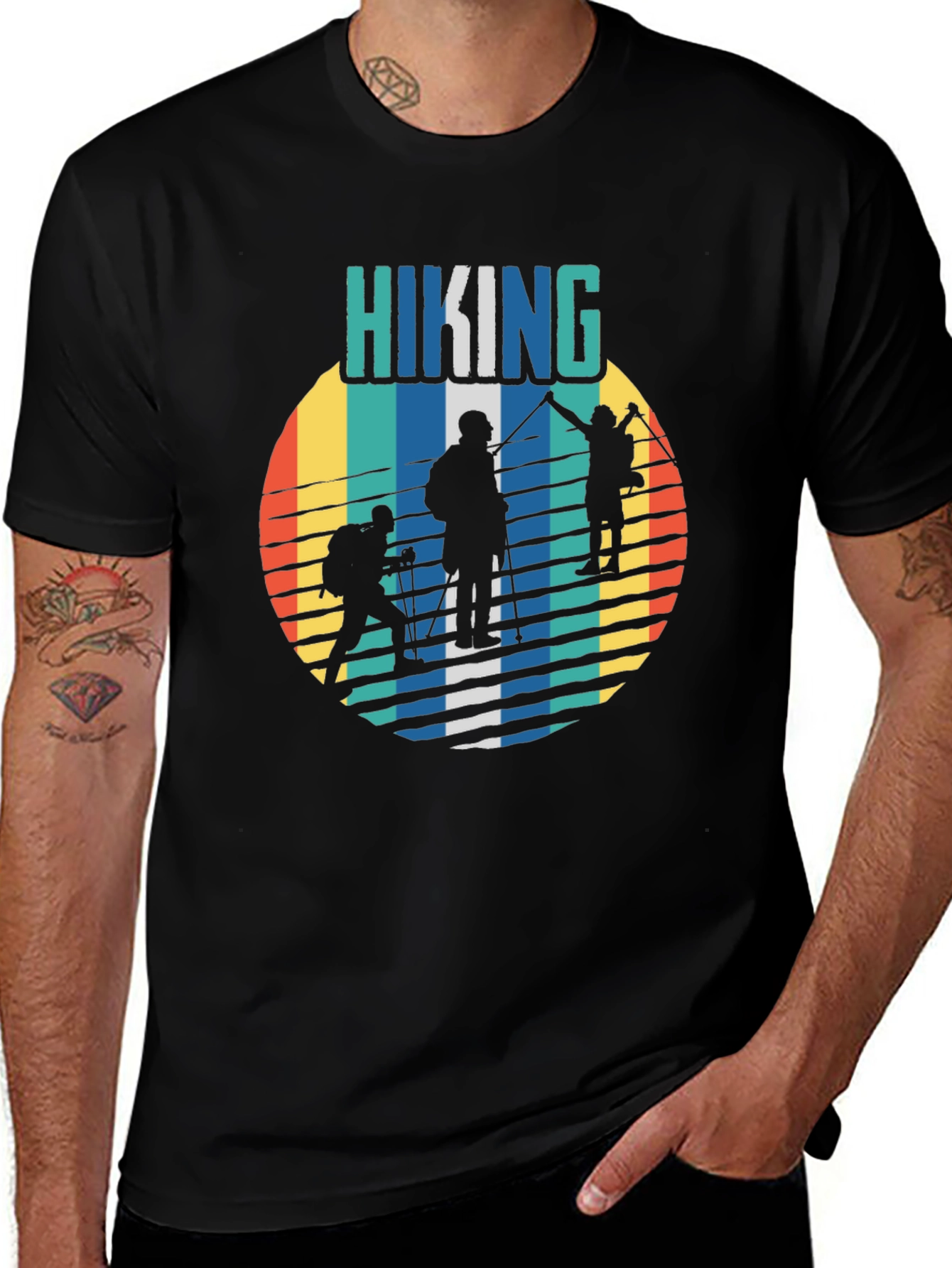 Variant 3 of Hiking Retro Graphic Tee