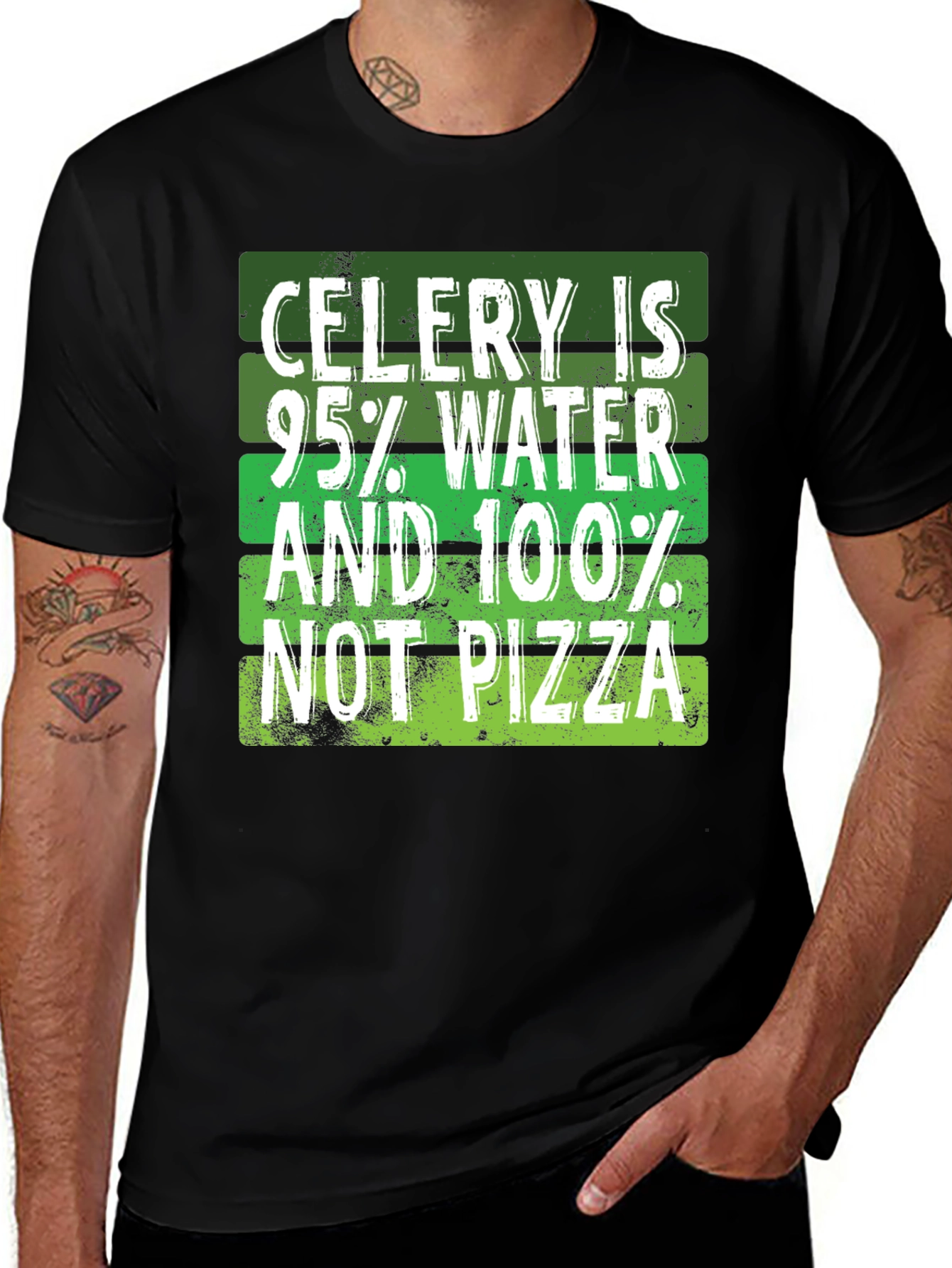 Variant 17 of Celery 95% Water Graphic T-Shirt