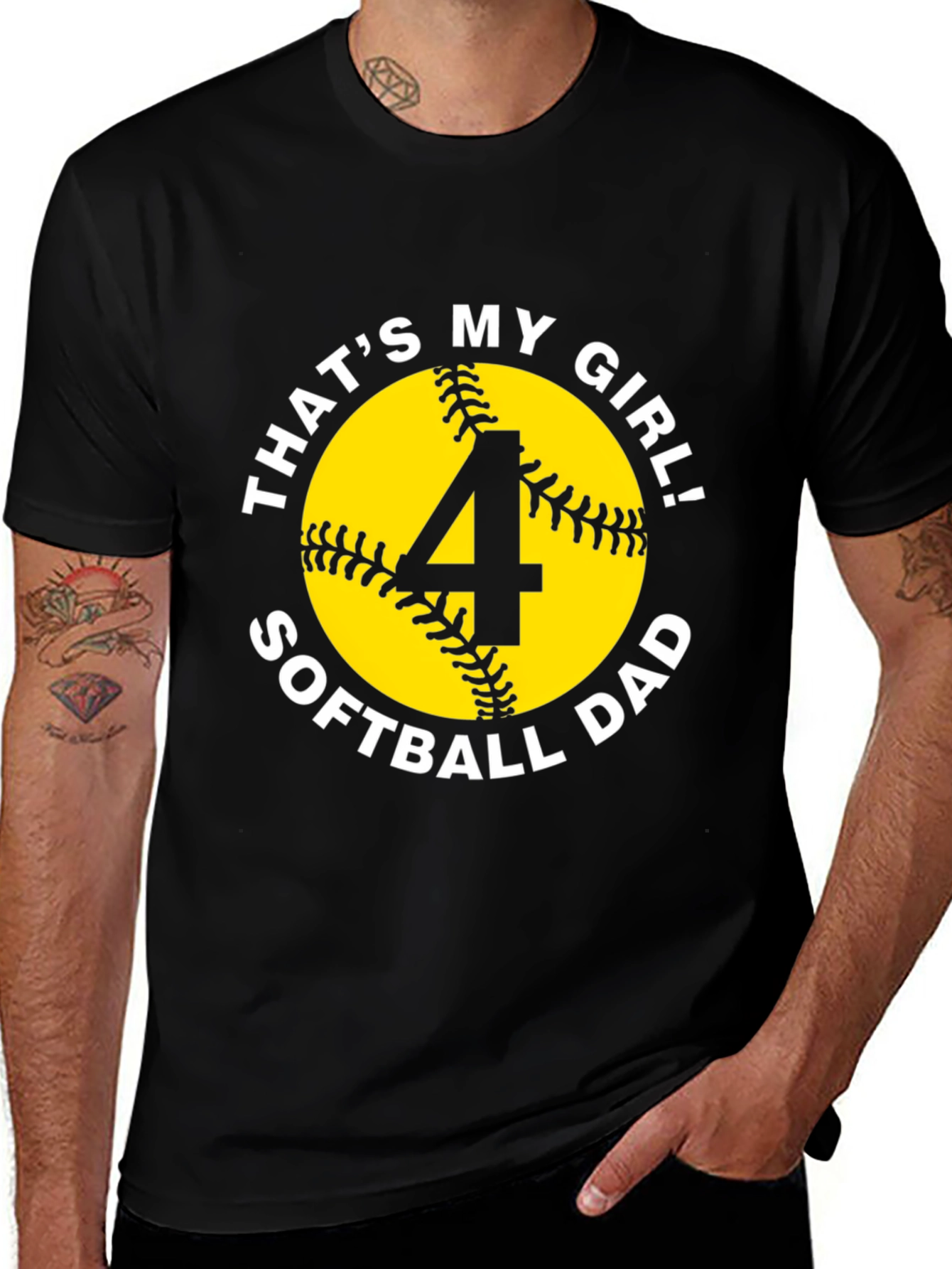 Variant 27 of That's My Girl! Softball Dad T-Shirt