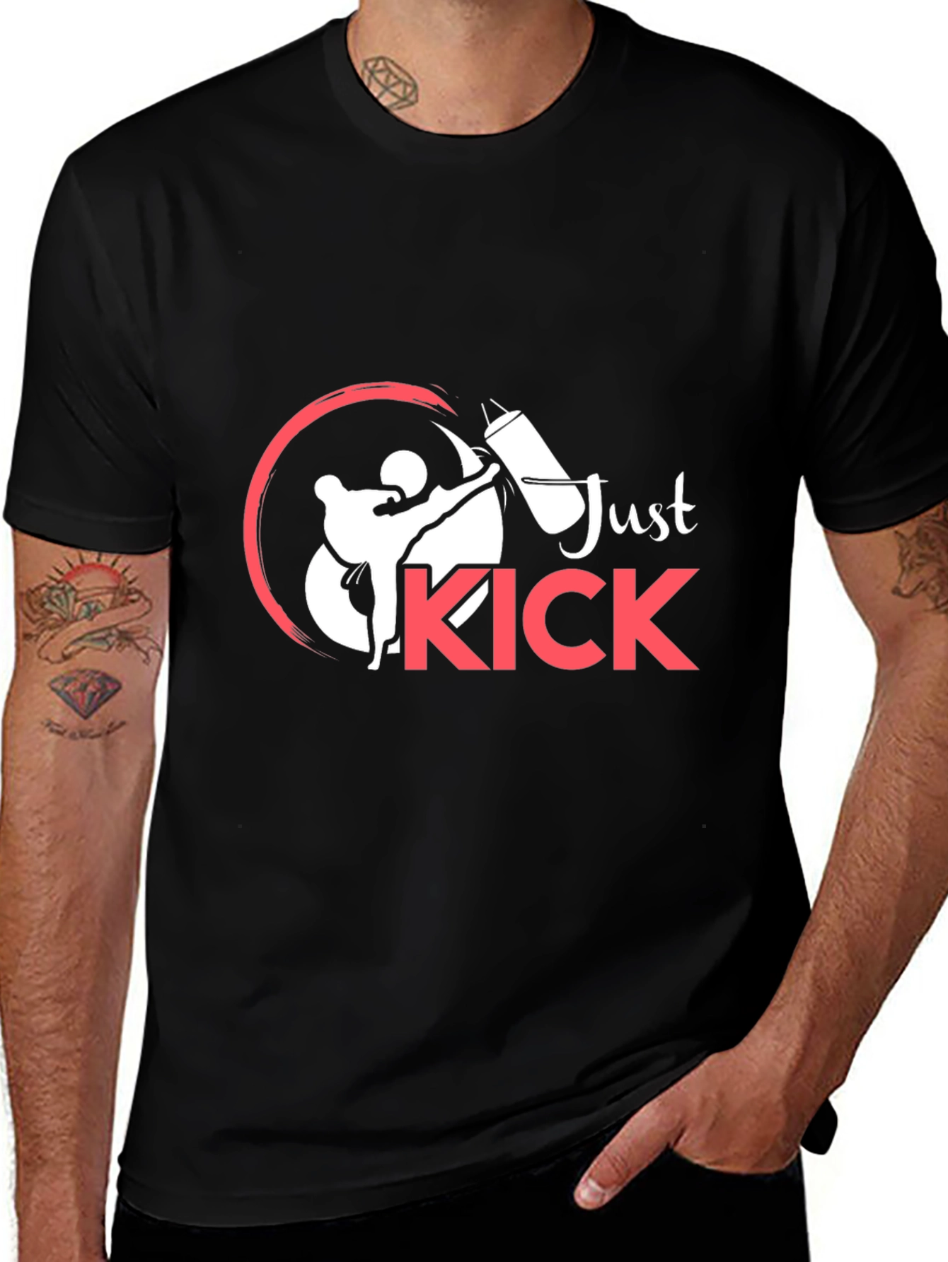 Variant 16 of Just Kick Martial Arts Graphic T-Shirt