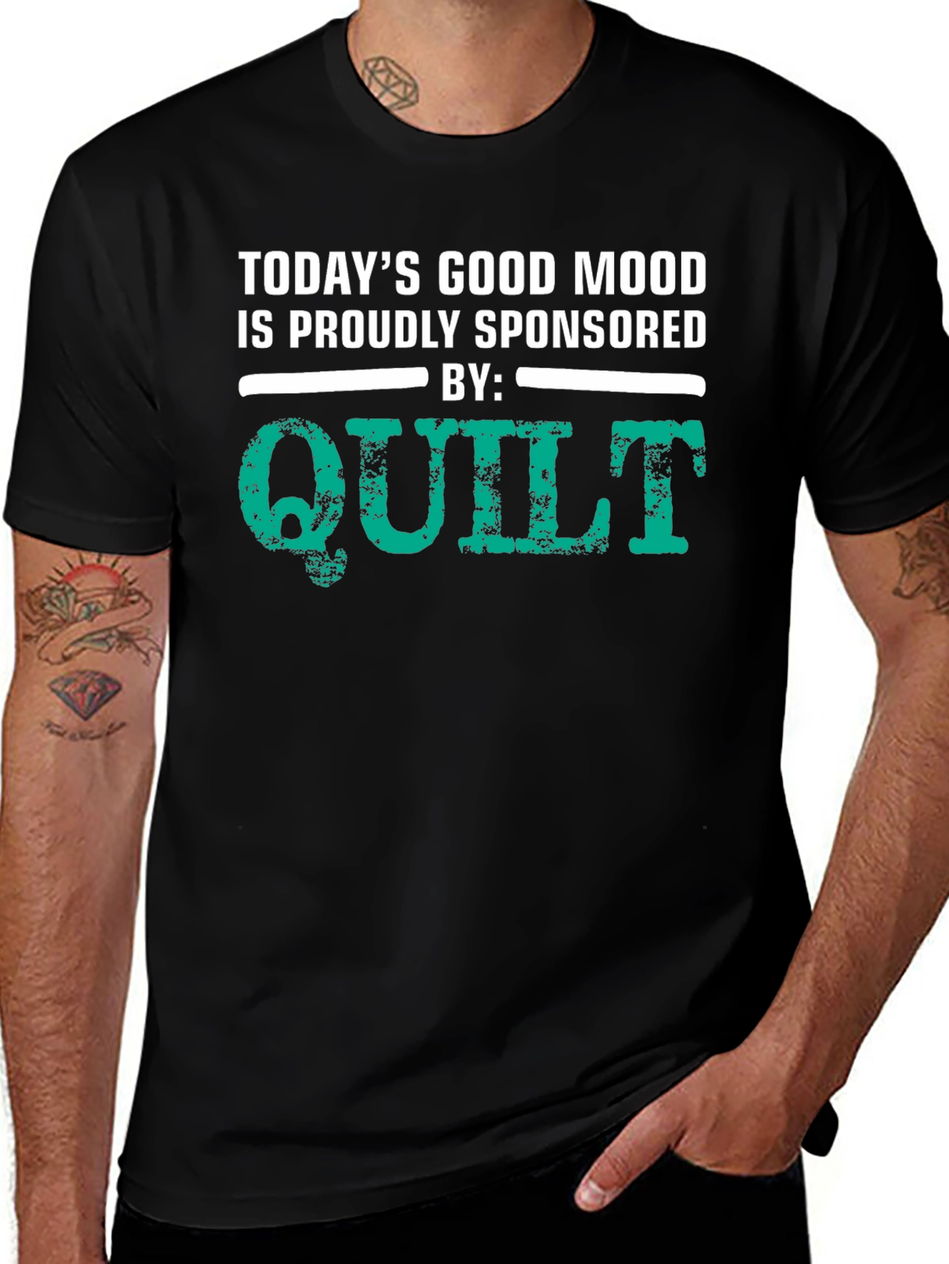 Variant 12 of Quilt Sponsored Good Mood Graphic Tee