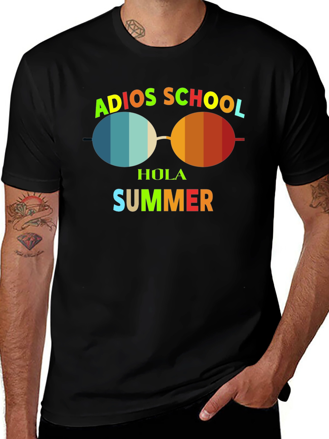 Adios School Hola Summer Graphic T-Shirt