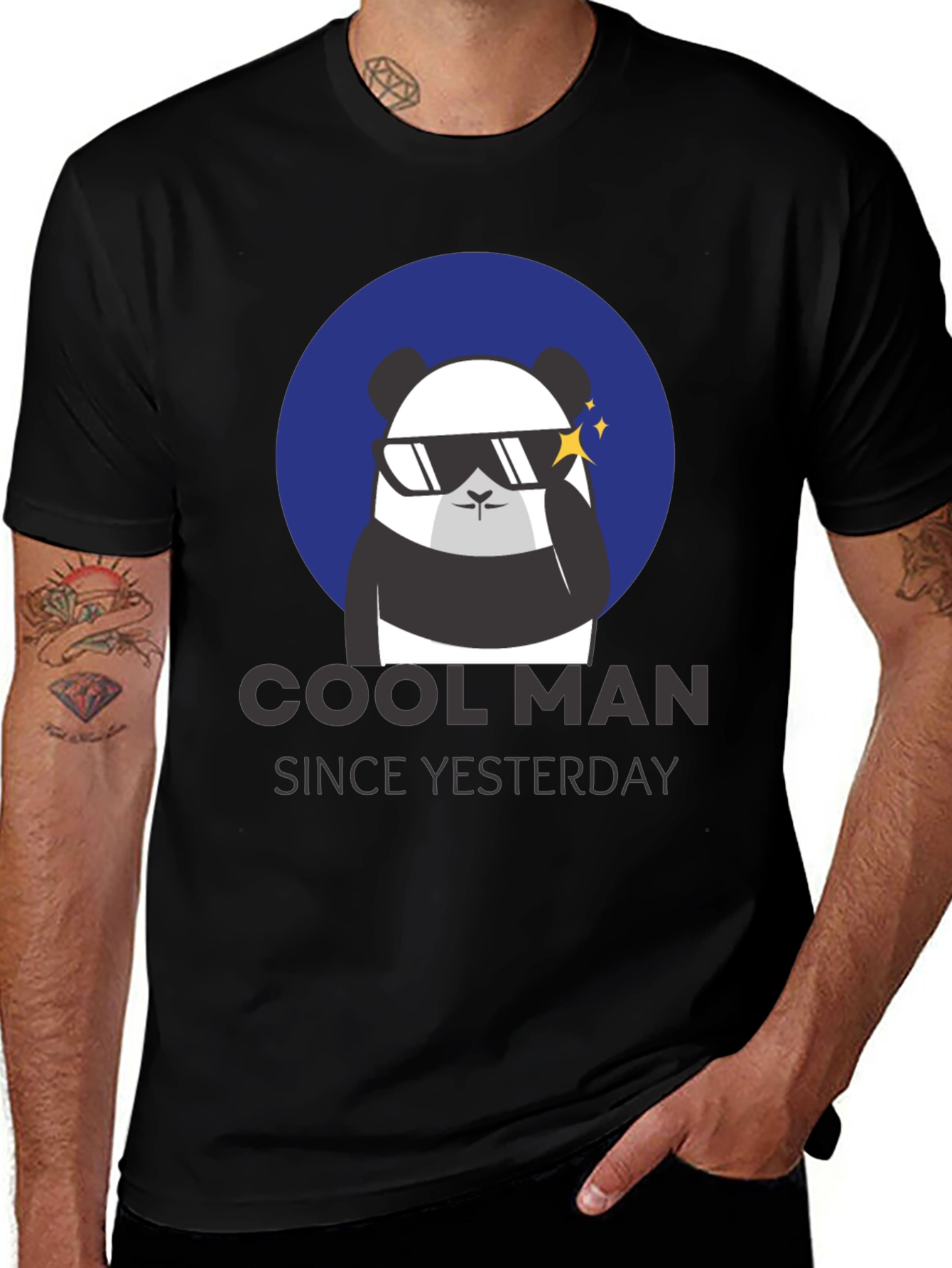 Variant 15 of Cool Man Panda Graphic T-Shirt