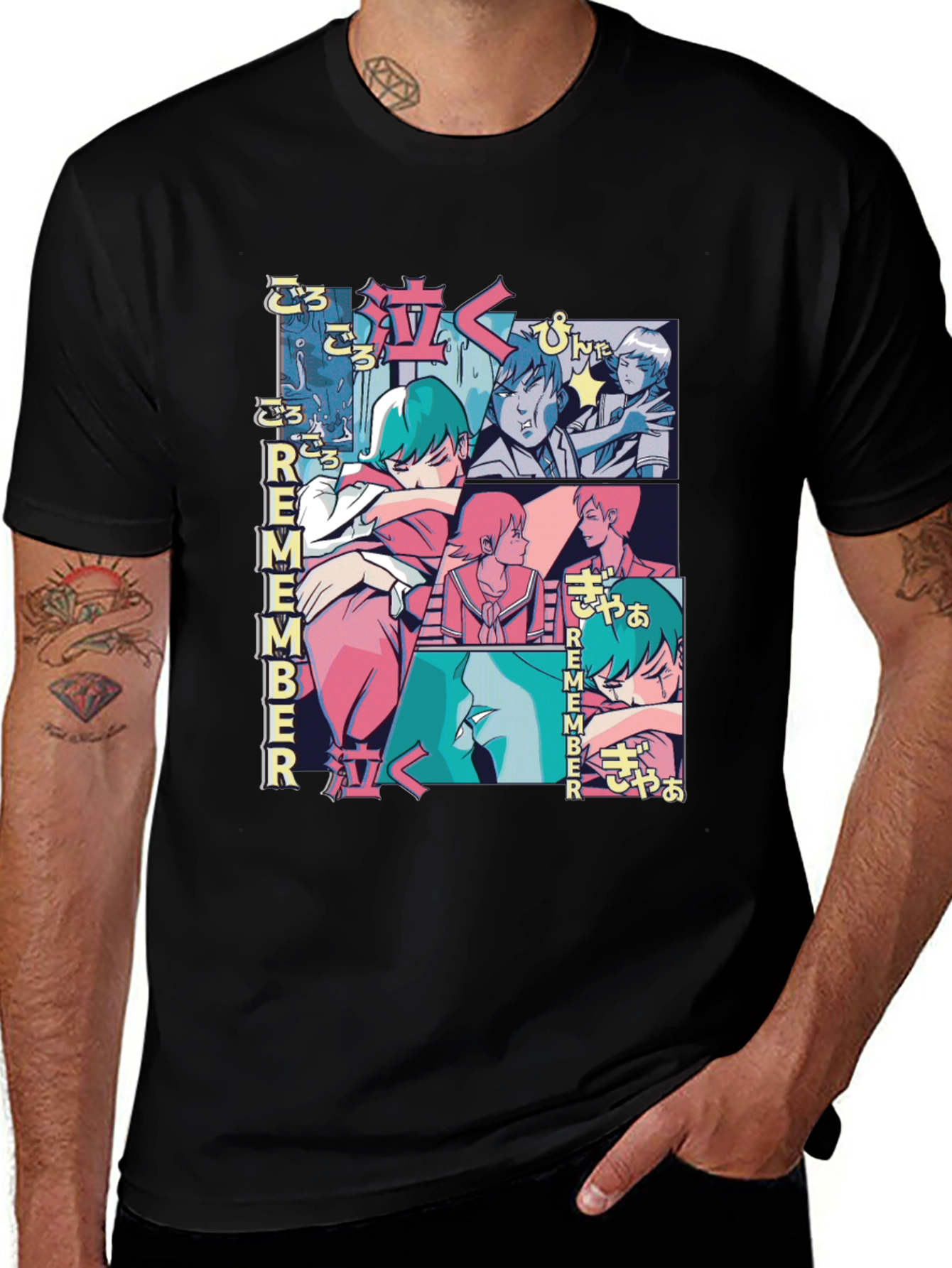 Variant 21 of Retro Anime Remember Graphic T-Shirt