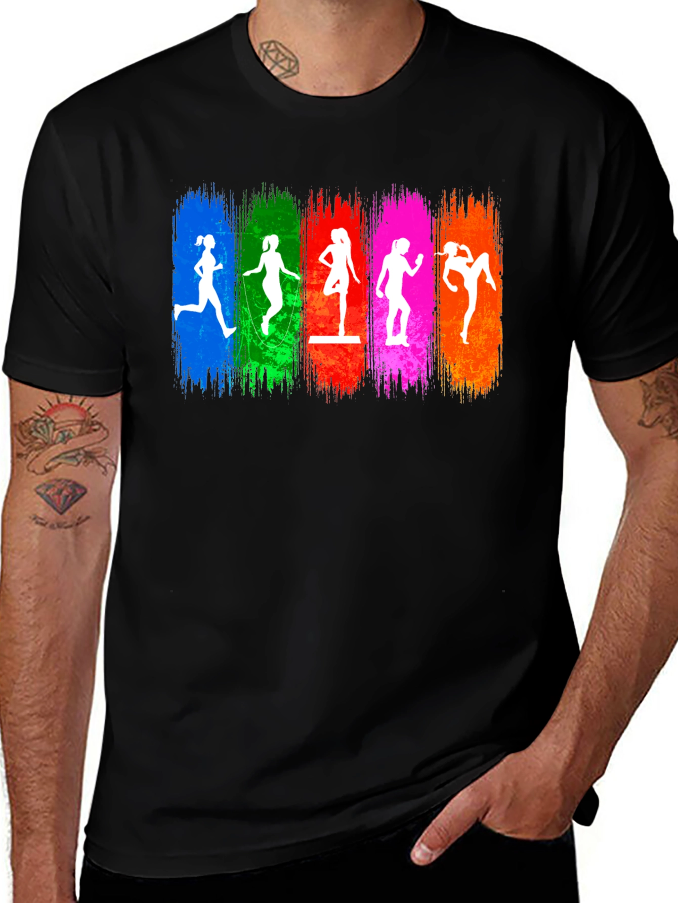 Variant 26 of Colorful Fitness Women's Graphic Tee