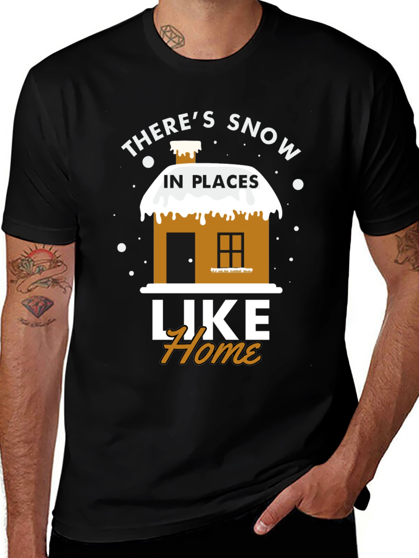 Variant 9 of Snow in Places Like Home T-Shirt