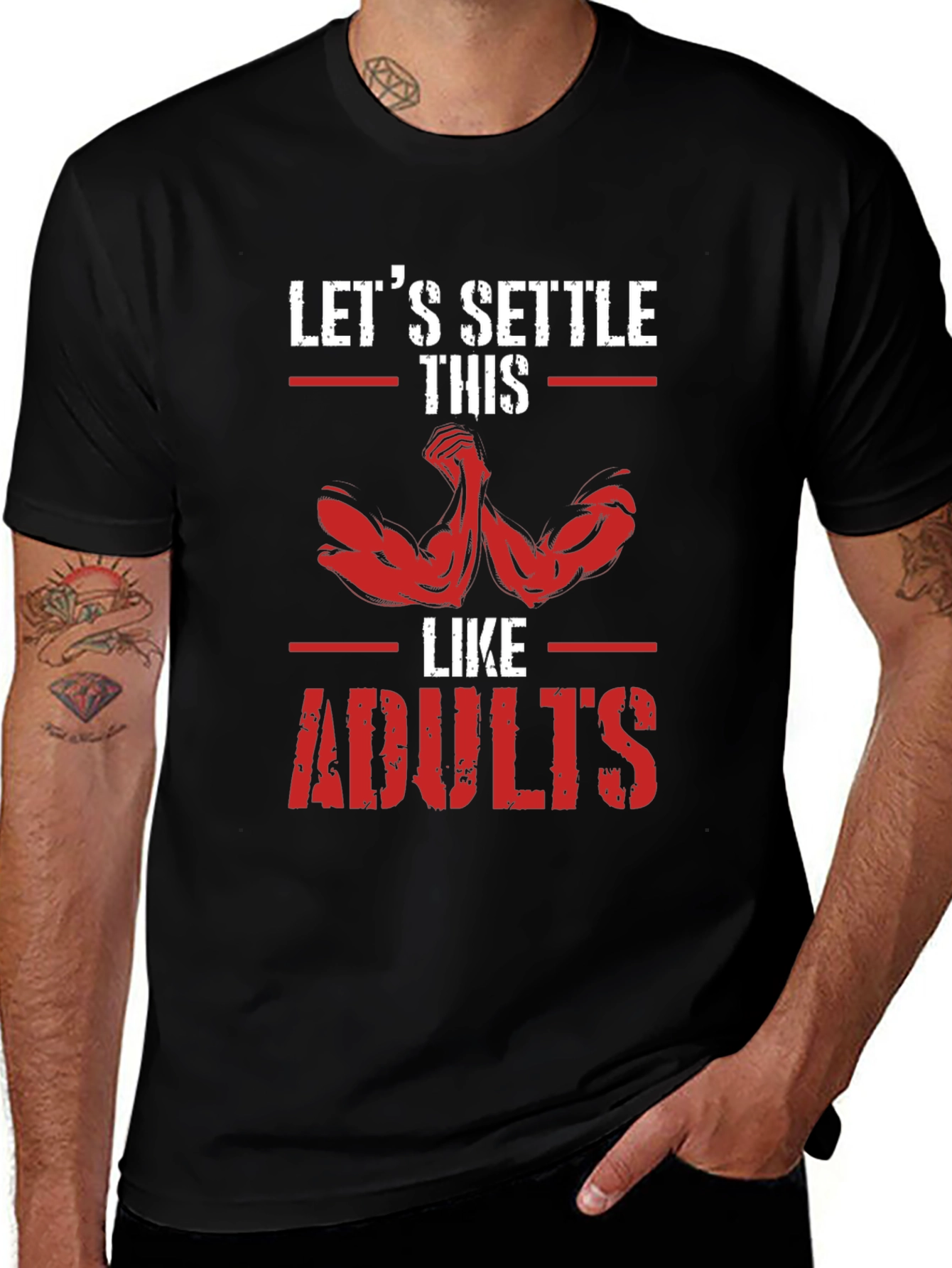 Variant 2 of Let's Settle This Like Adults T-Shirt