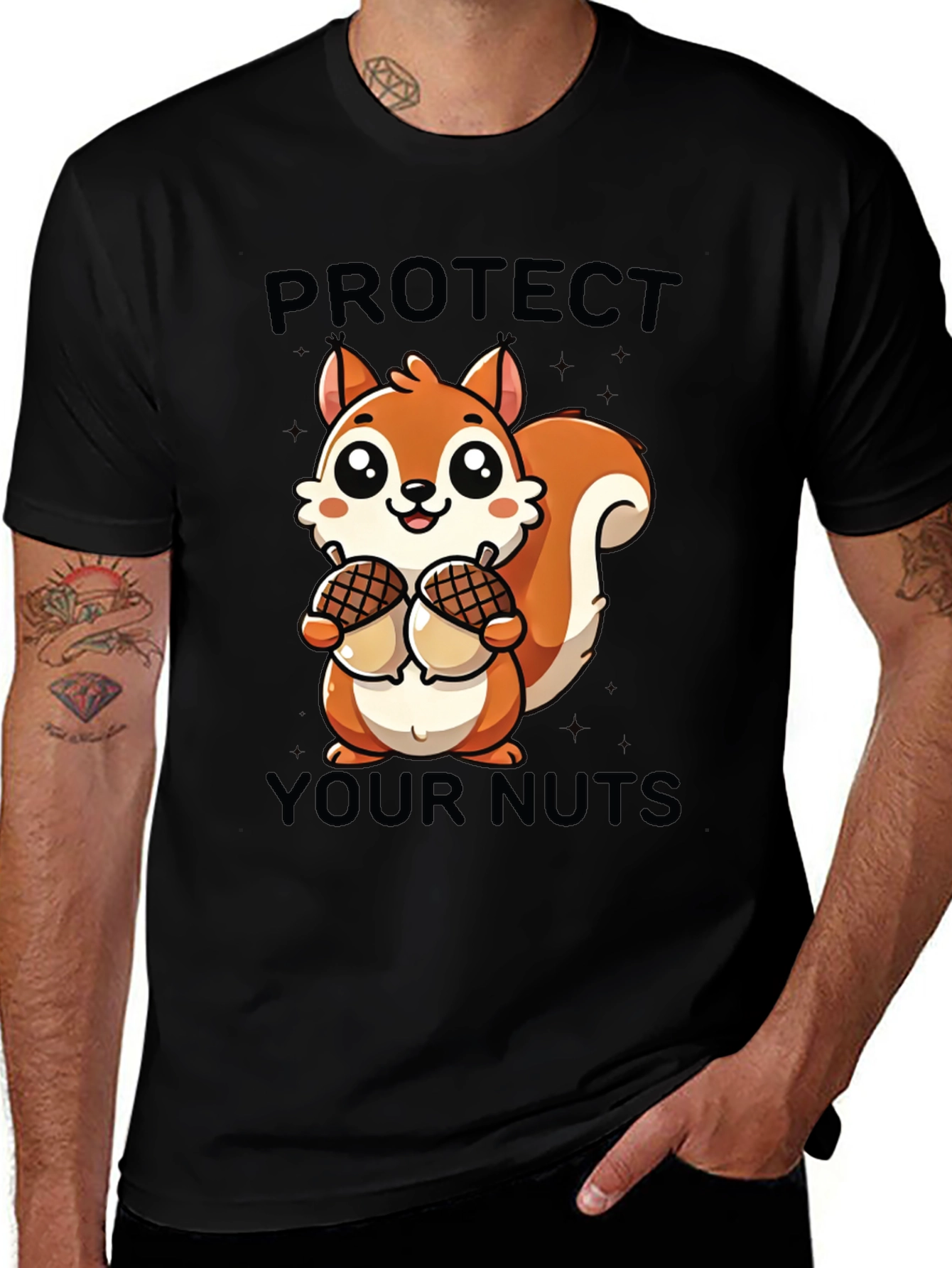 Variant 8 of Protect Your Nuts Squirrel T-Shirt