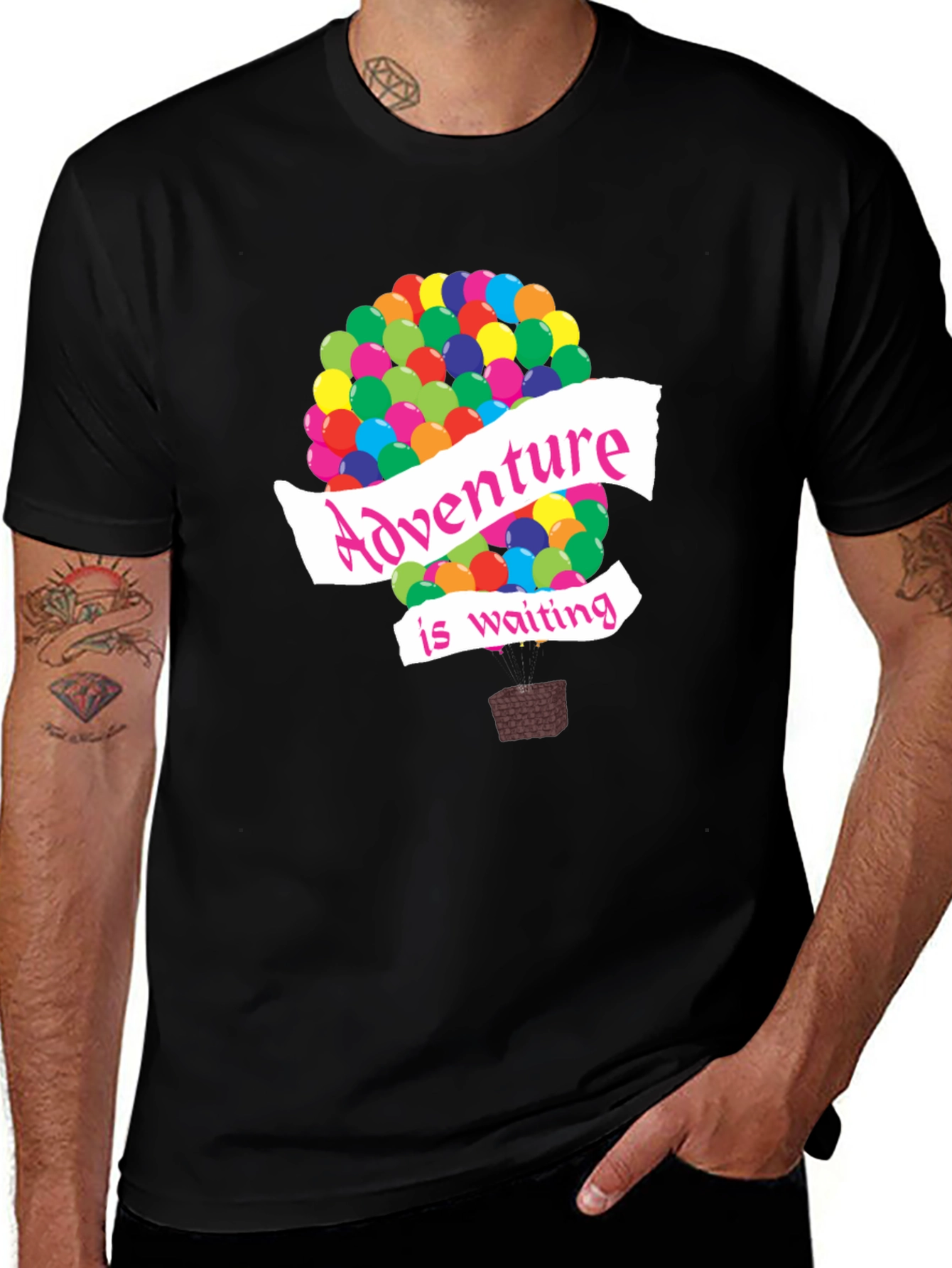 Variant 18 of Adventure Awaits T-Shirt - Up Inspired Balloon Design