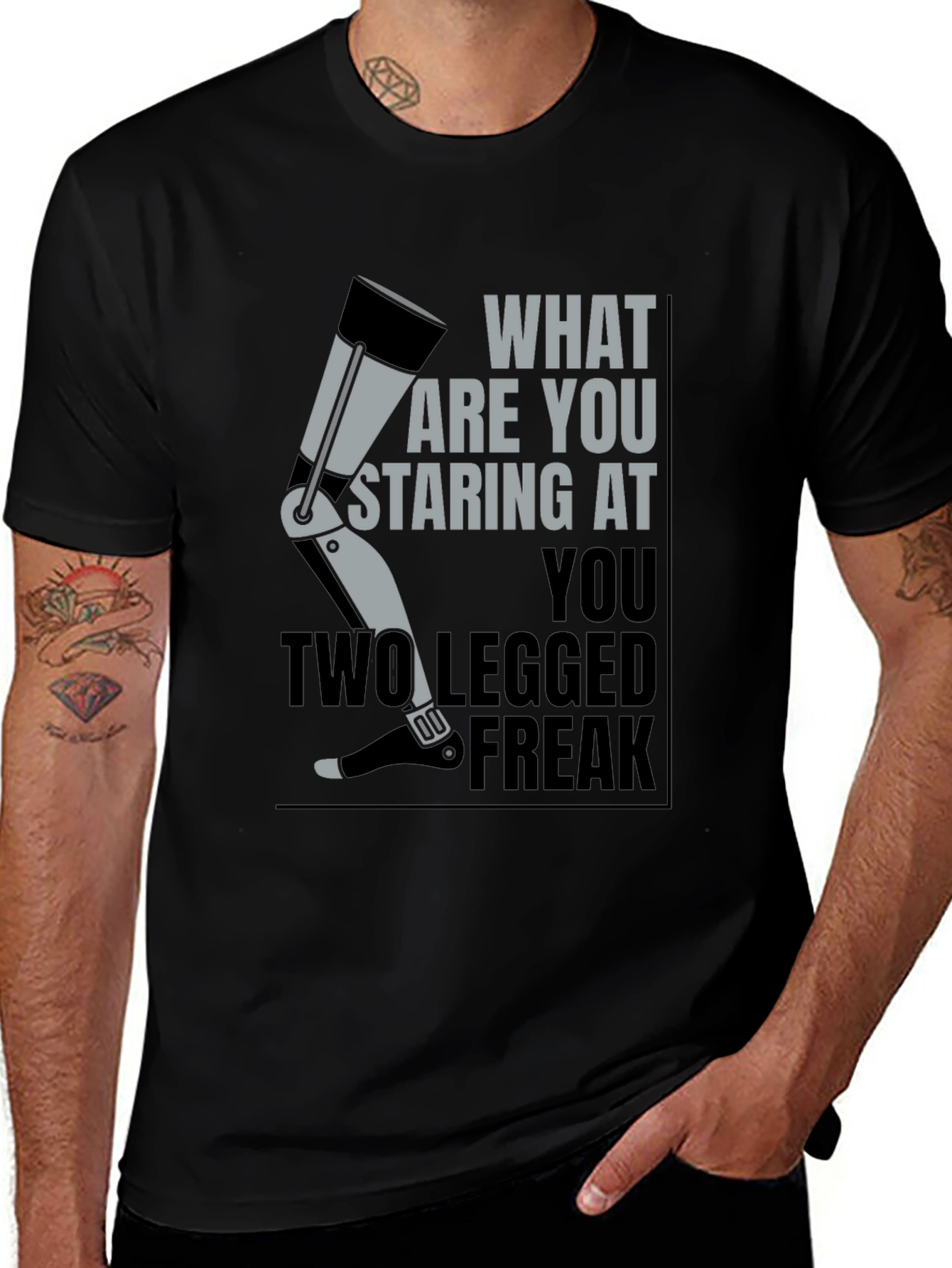 Prosthetic Leg Graphic T-Shirt