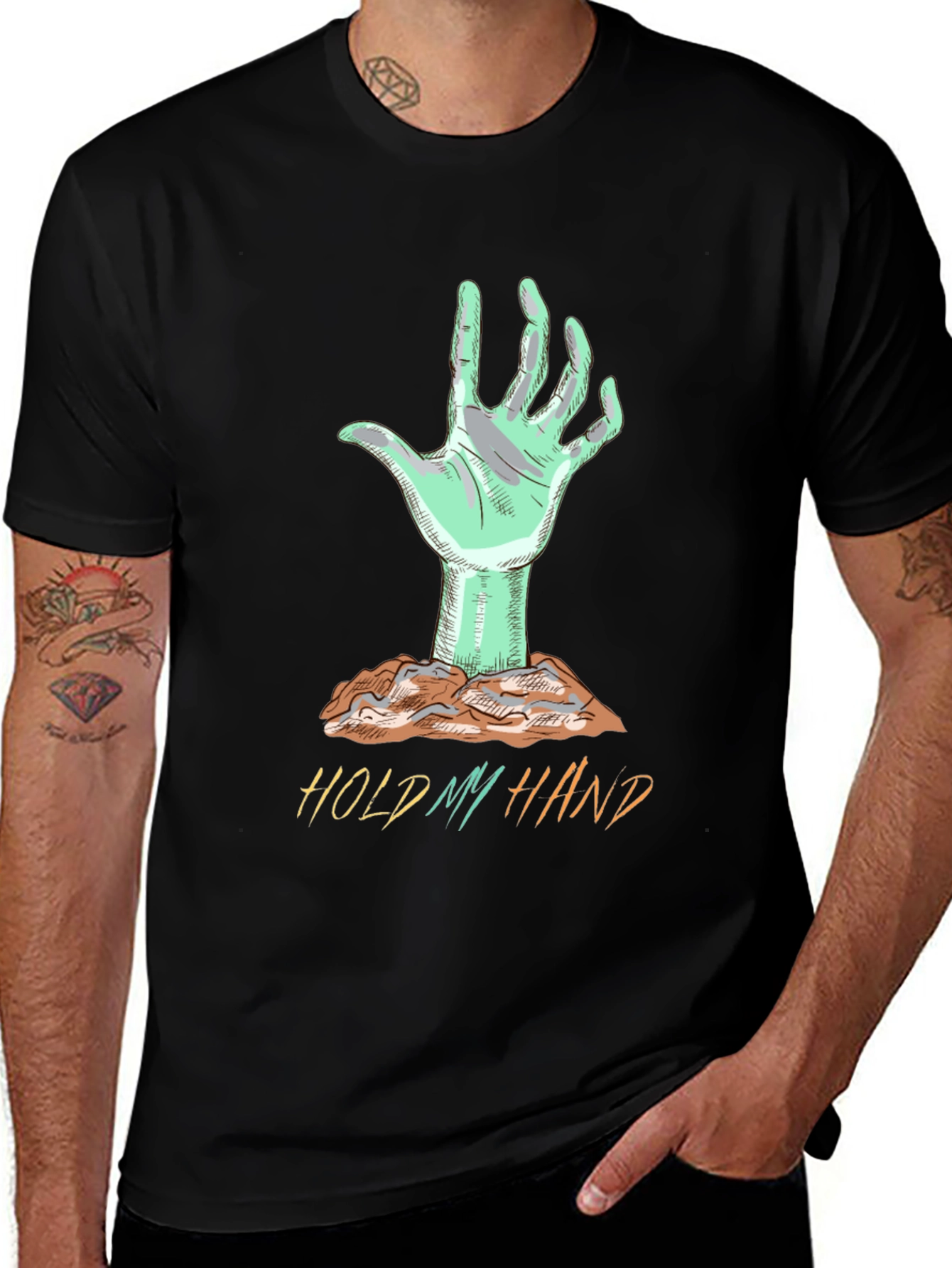 Variant 28 of Zombie Hand Graphic T-Shirt