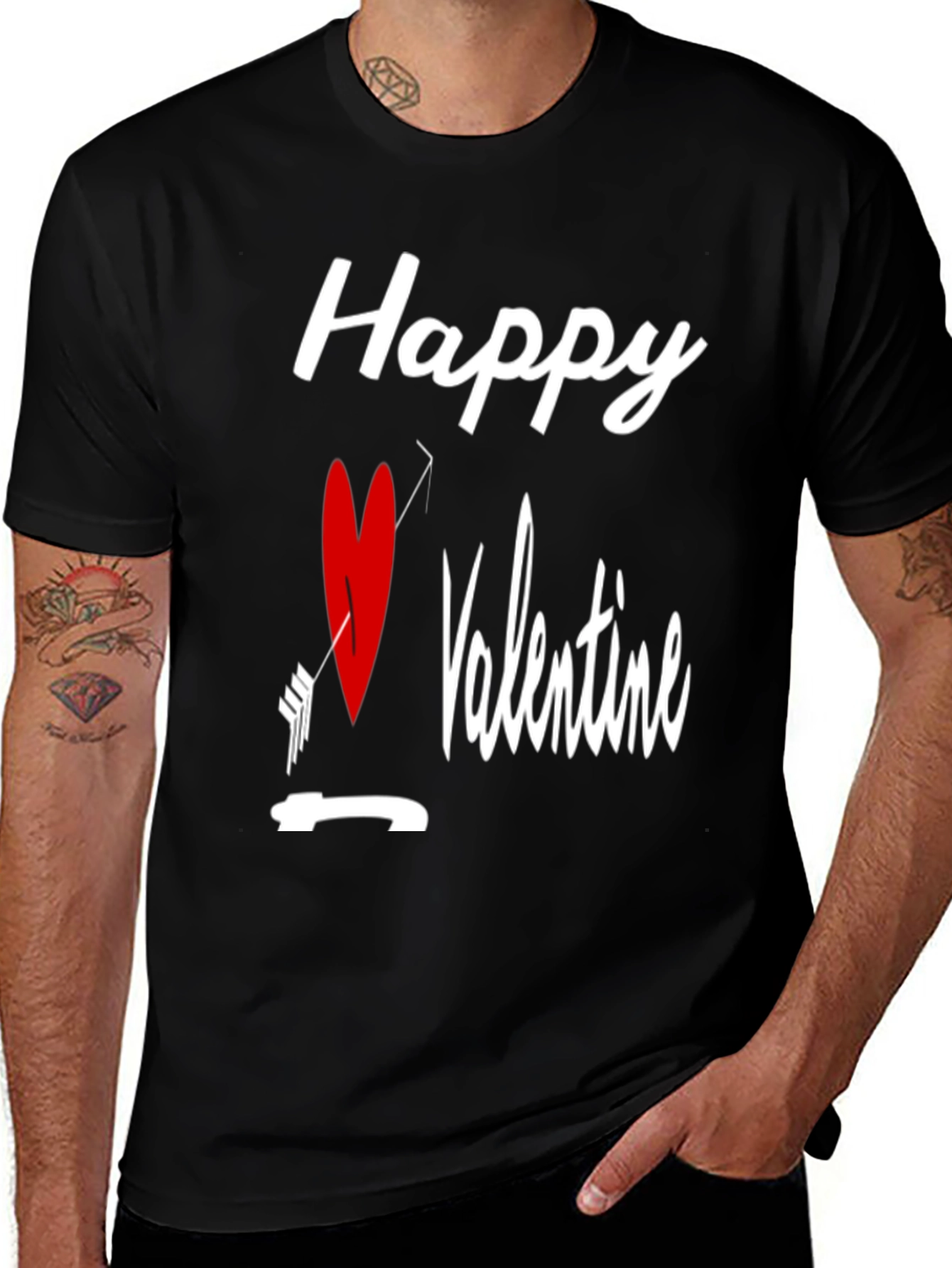 Happy Valentine's Day Cupid Arrow Heart T-Shirt