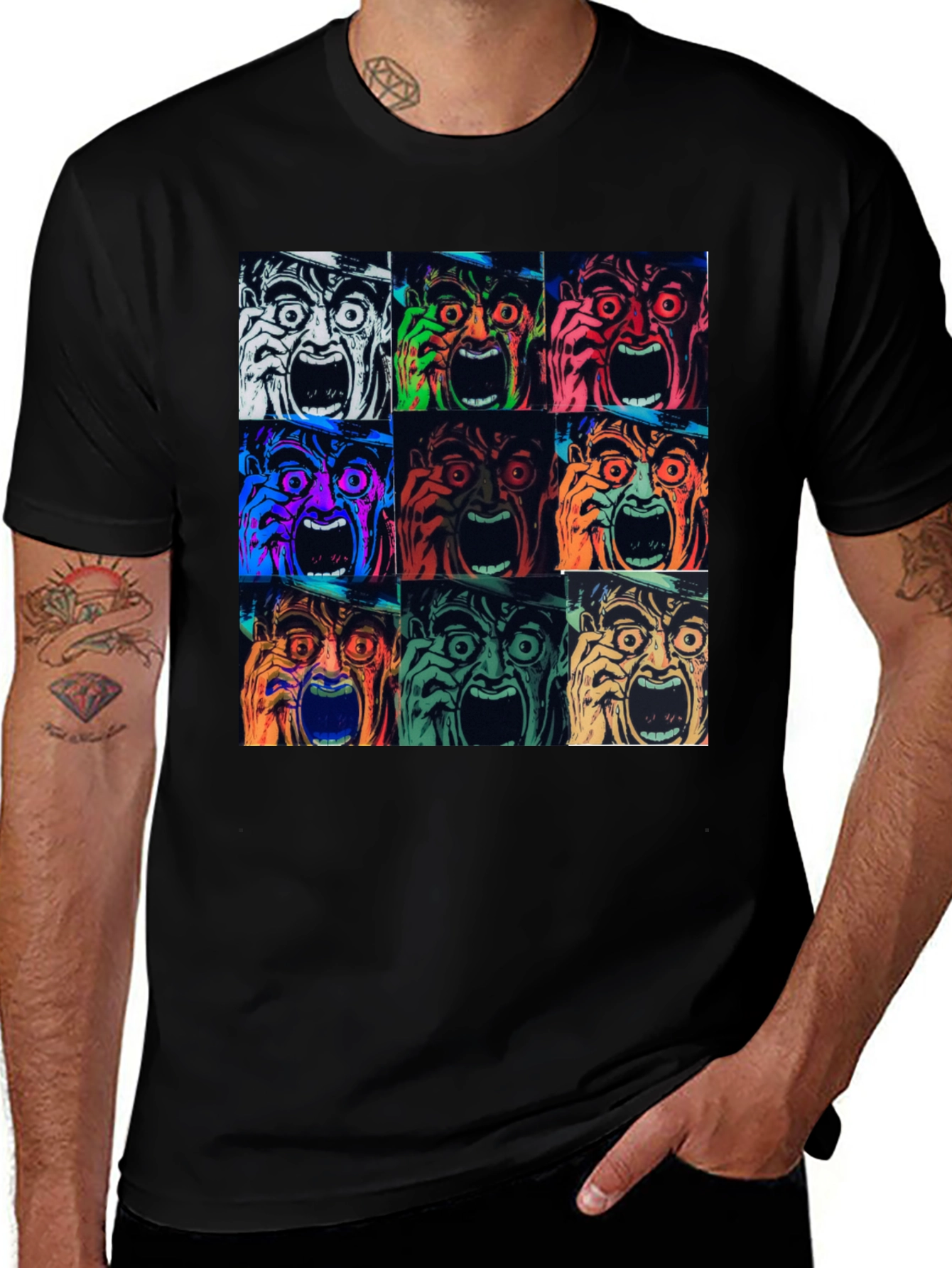 Variant 14 of Retro Horror Pop Art T-Shirt