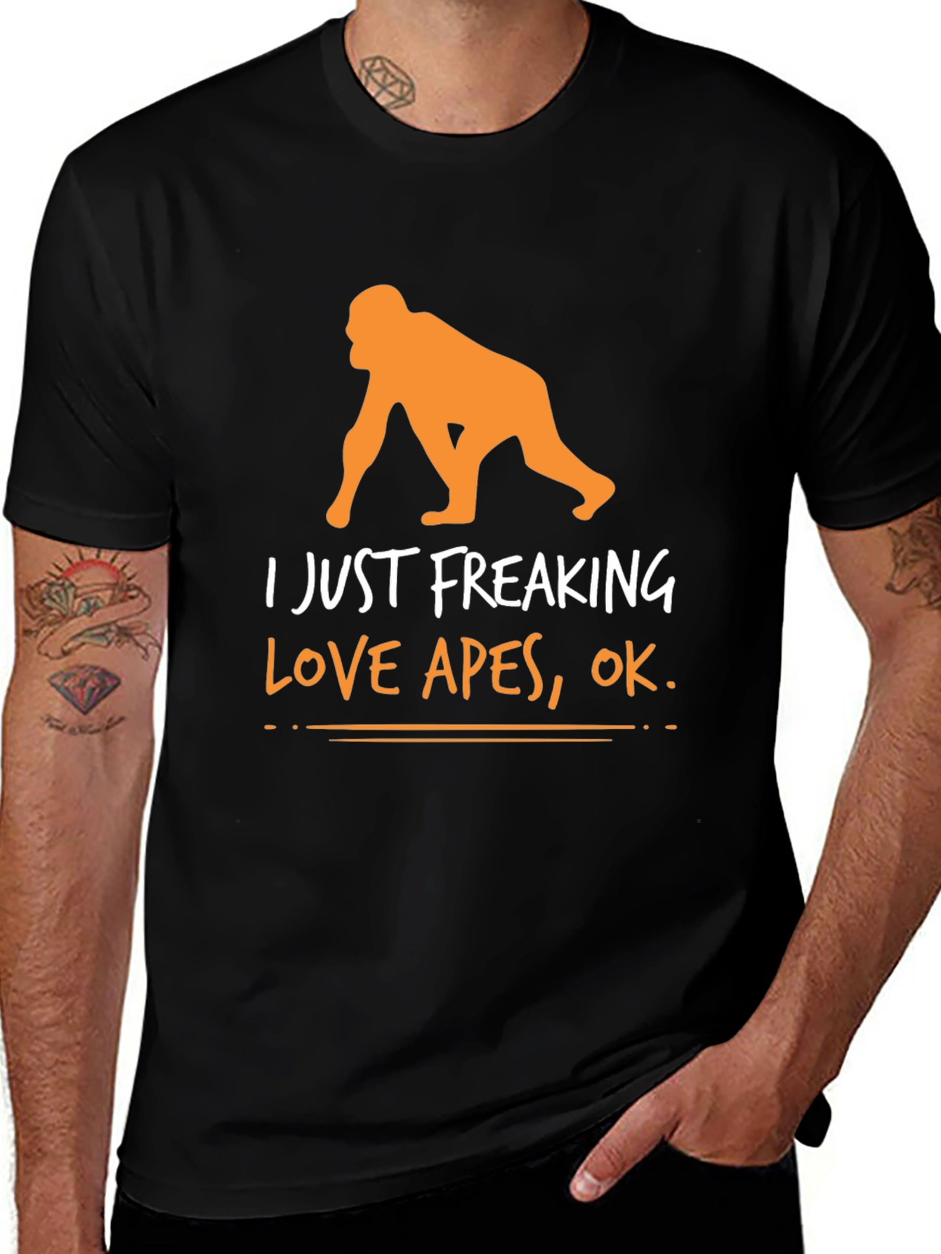 Variant 8 of I Just Freaking Love Apes Graphic Tee