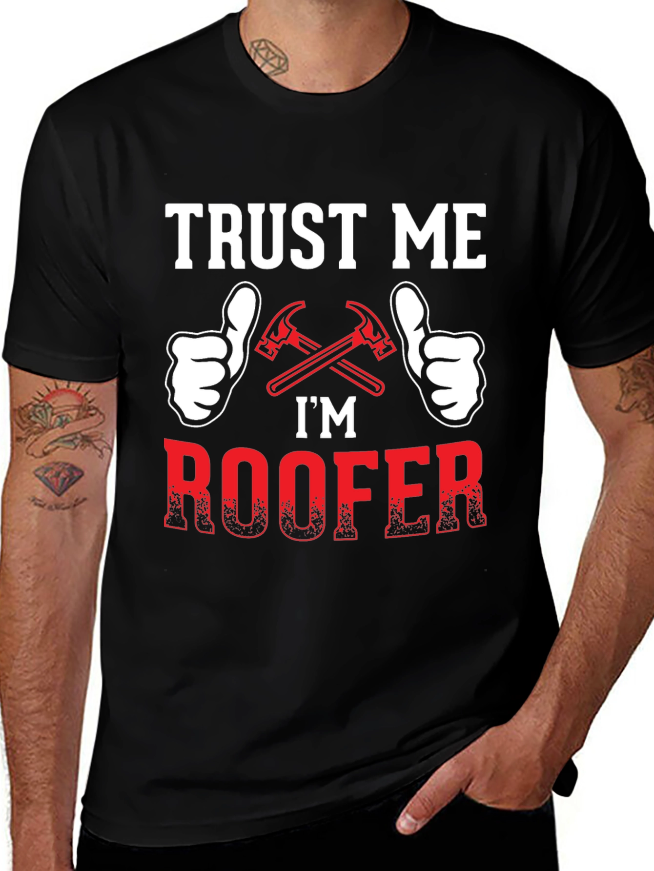 Variant 8 of Trust Me I'm a Roofer T-Shirt