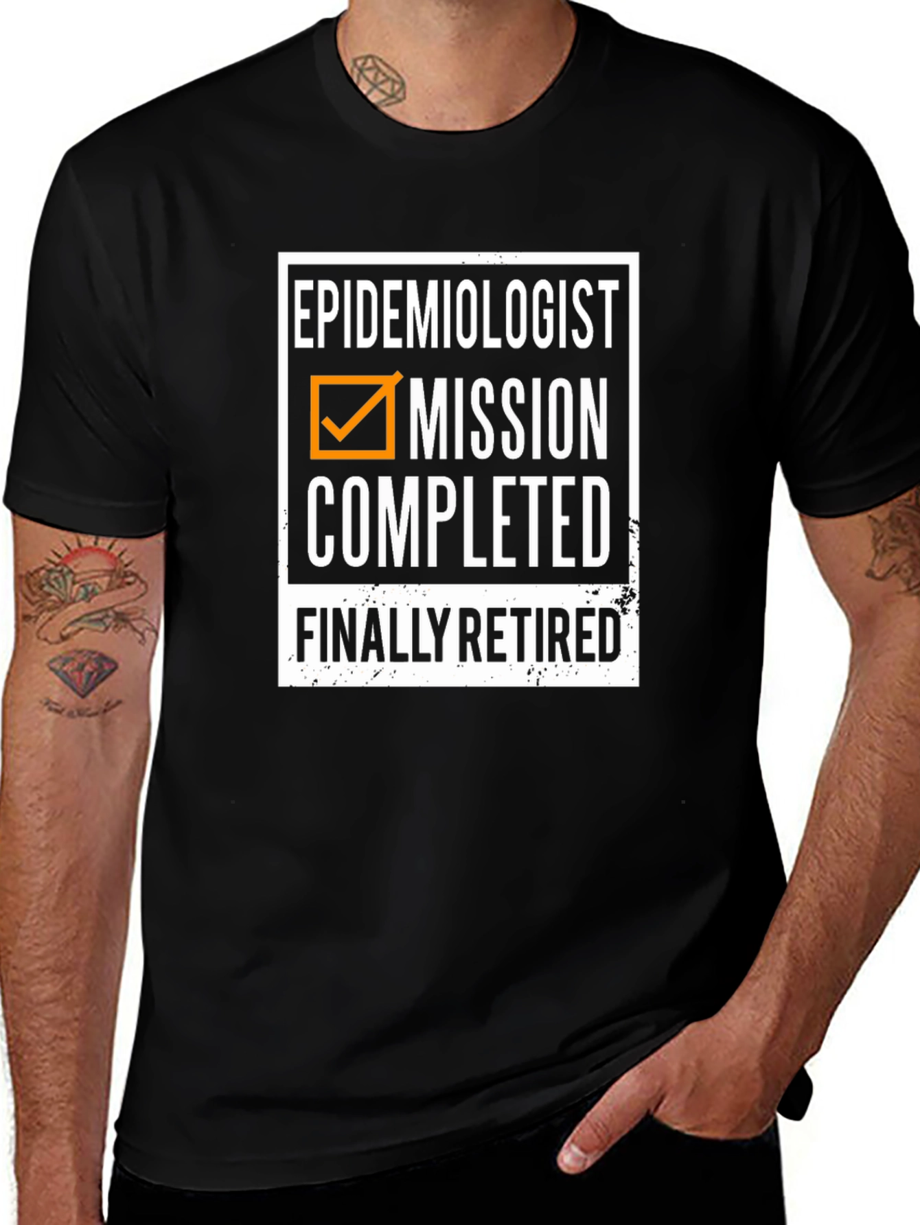 Variant 12 of Epidemiologist Retirement T-Shirt - Mission Completed!