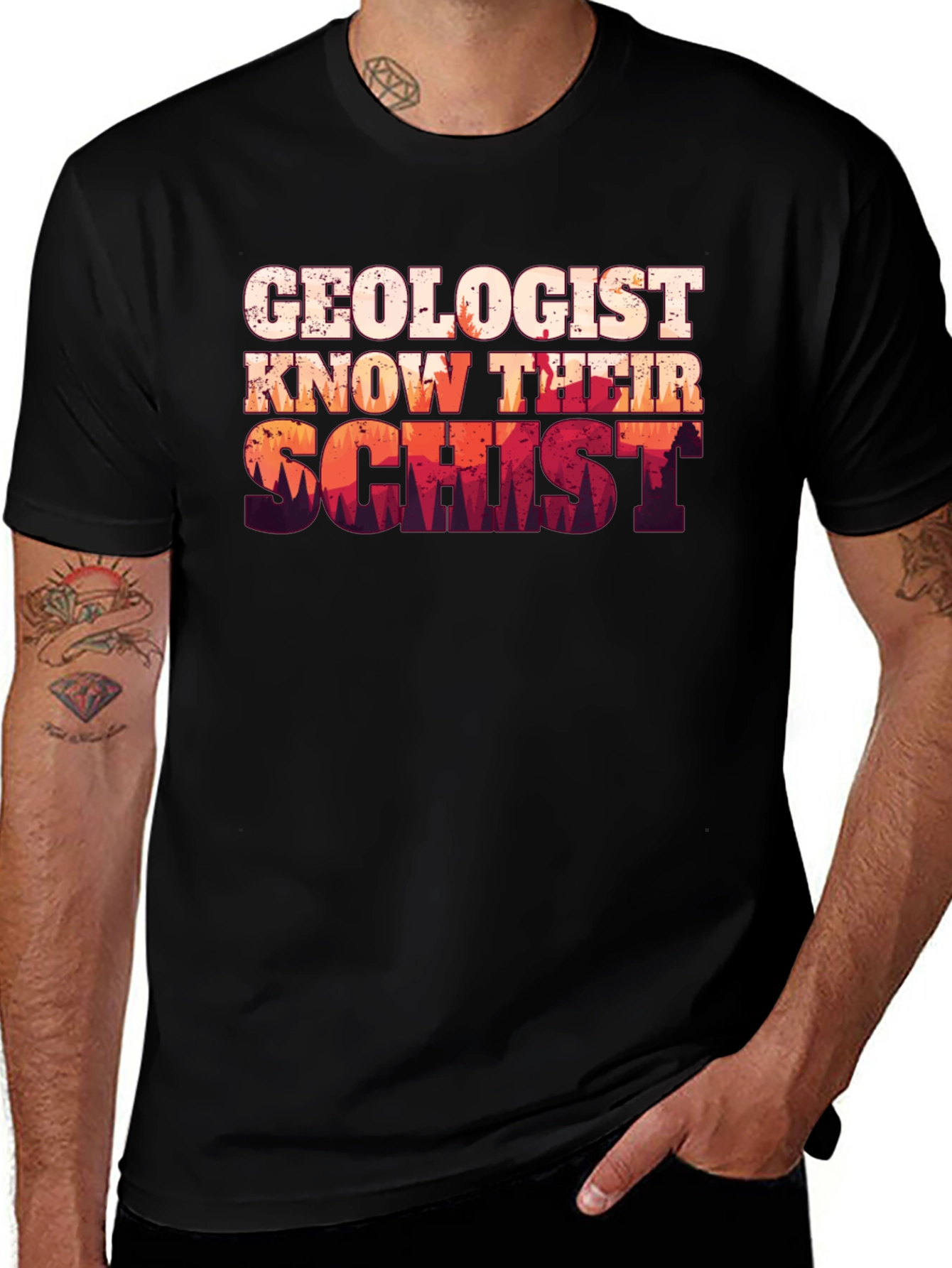 Variant 6 of Geologist Know Their Schist T-Shirt