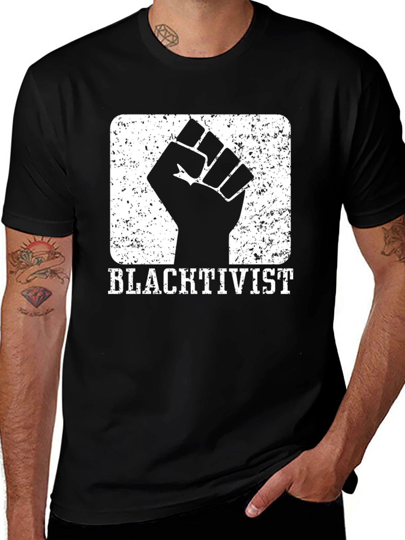 Blacktivist Fist Graphic T-Shirt - Activism Tee