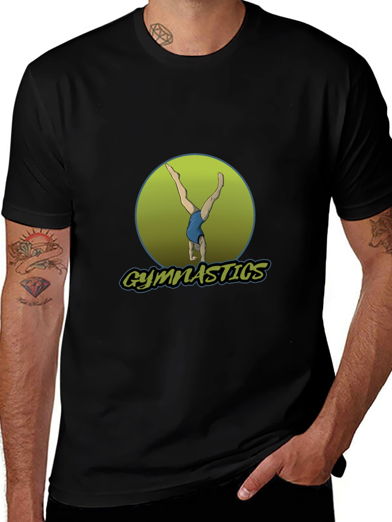 Variant 21 of Gymnastics Graphic Tee - Handstand Design