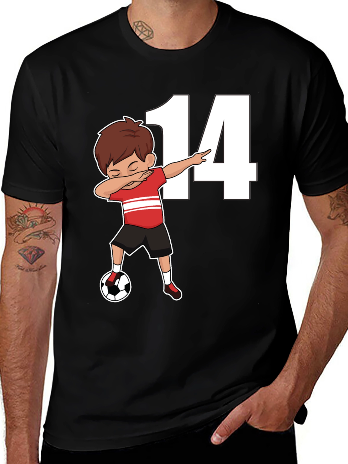 Variant 15 of Soccer Birthday Boy Number 14 T-Shirt