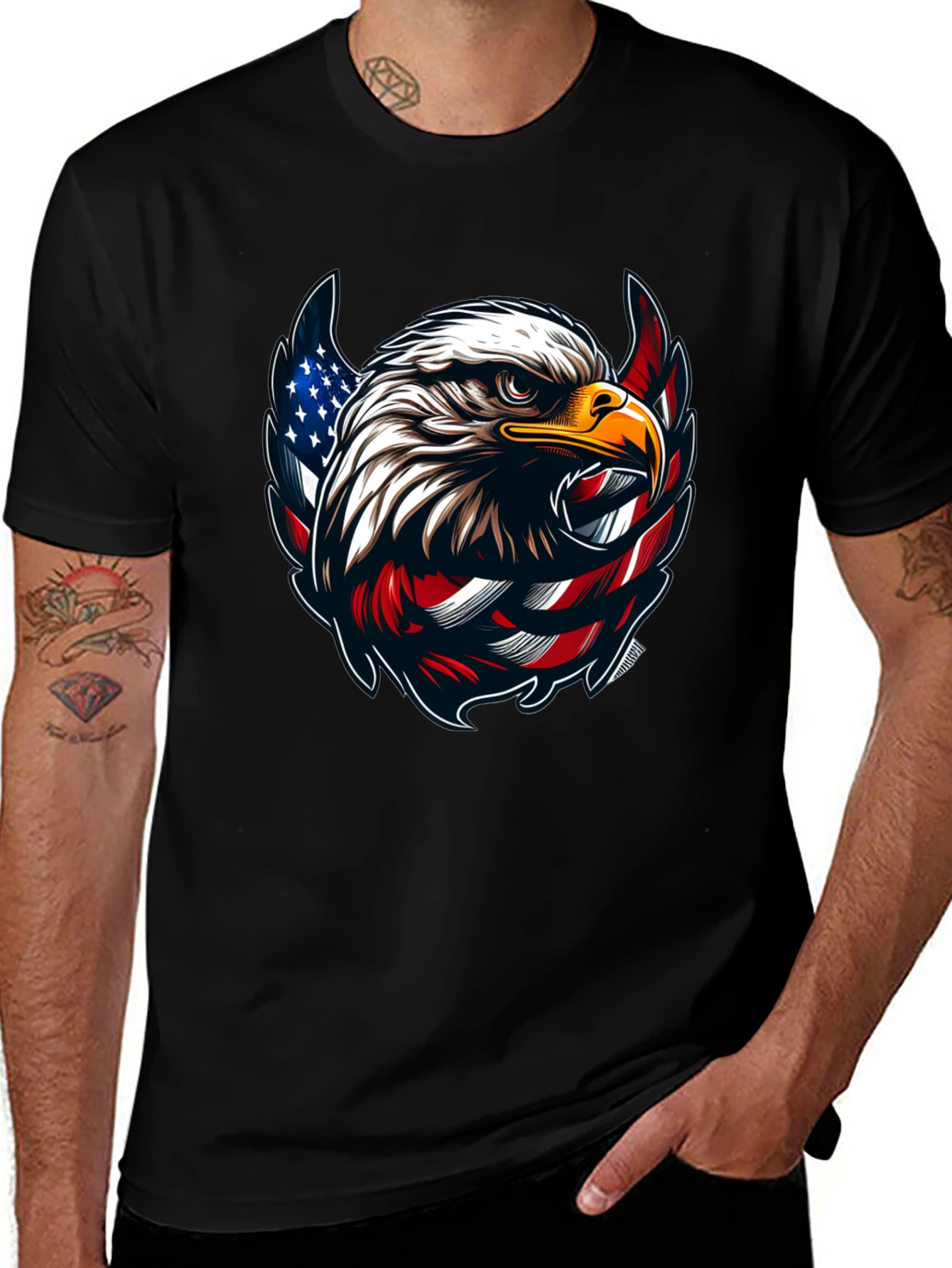 American Eagle Graphic Black T-Shirt
