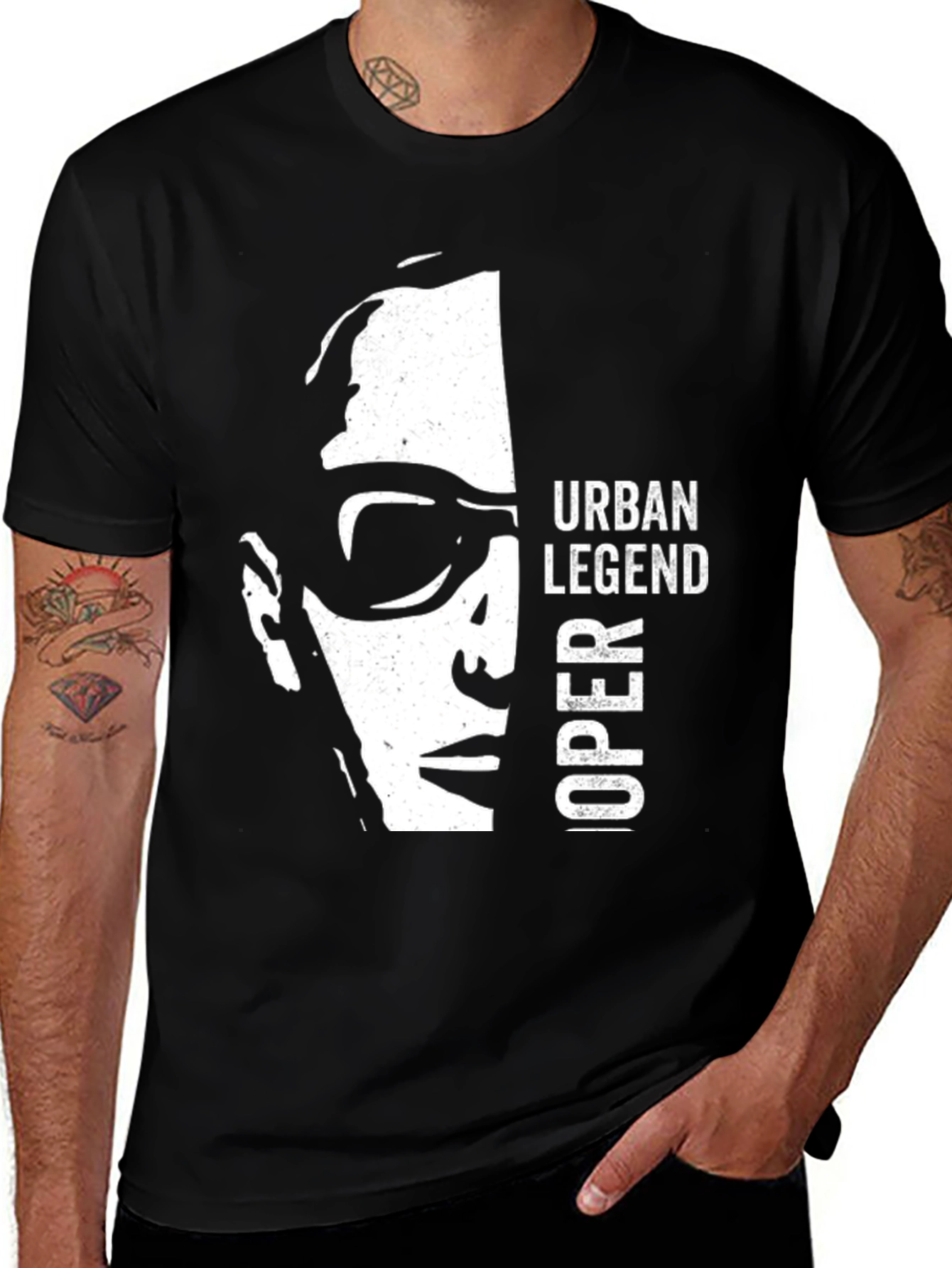 Variant 28 of Urban Legend Oper T-Shirt - Black Graphic Tee