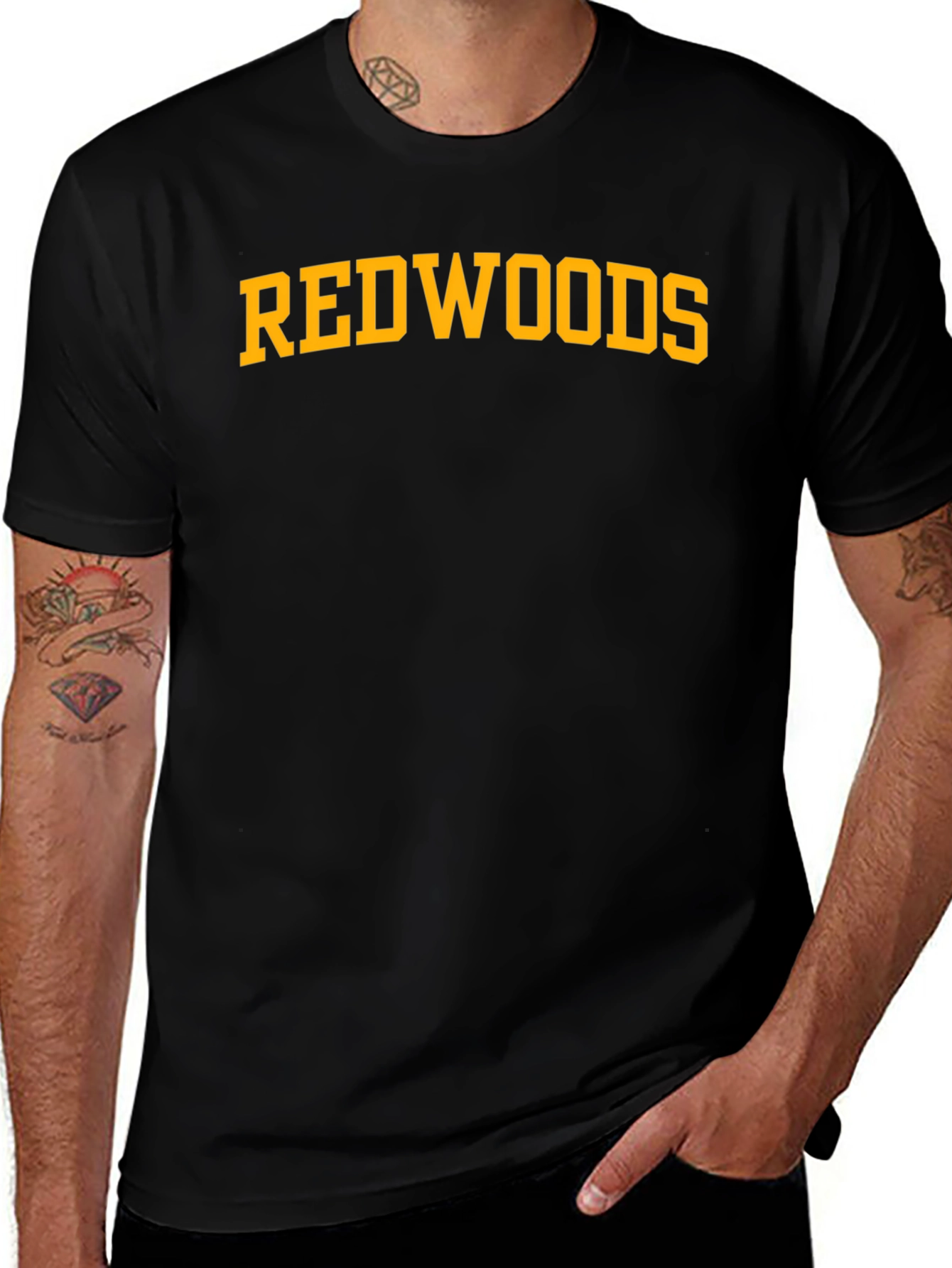 Redwoods Graphic Tee - Classic Black T-Shirt